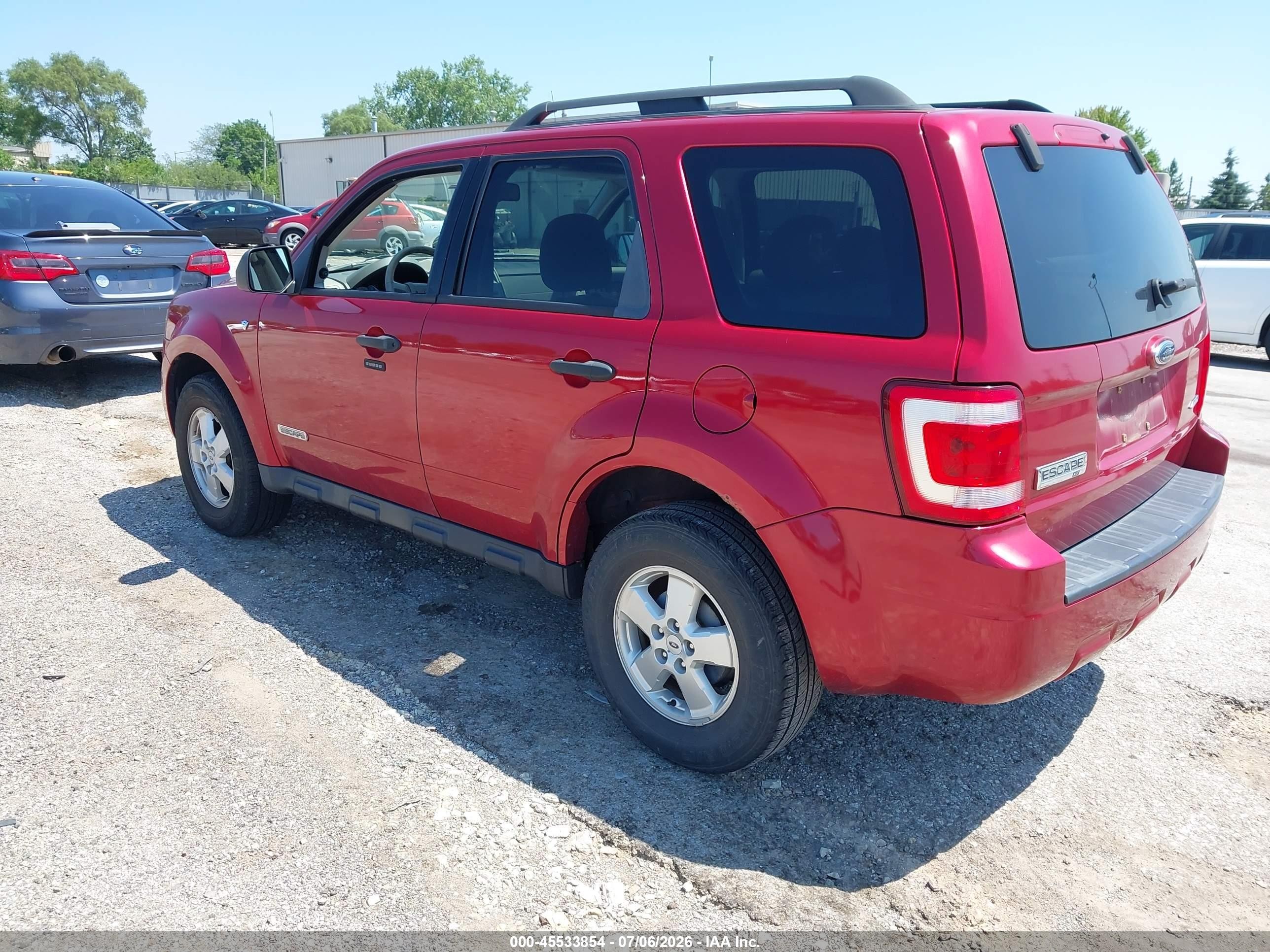 2008 Ford Escape Xlt Red vin: 1FMCU93118KE80541