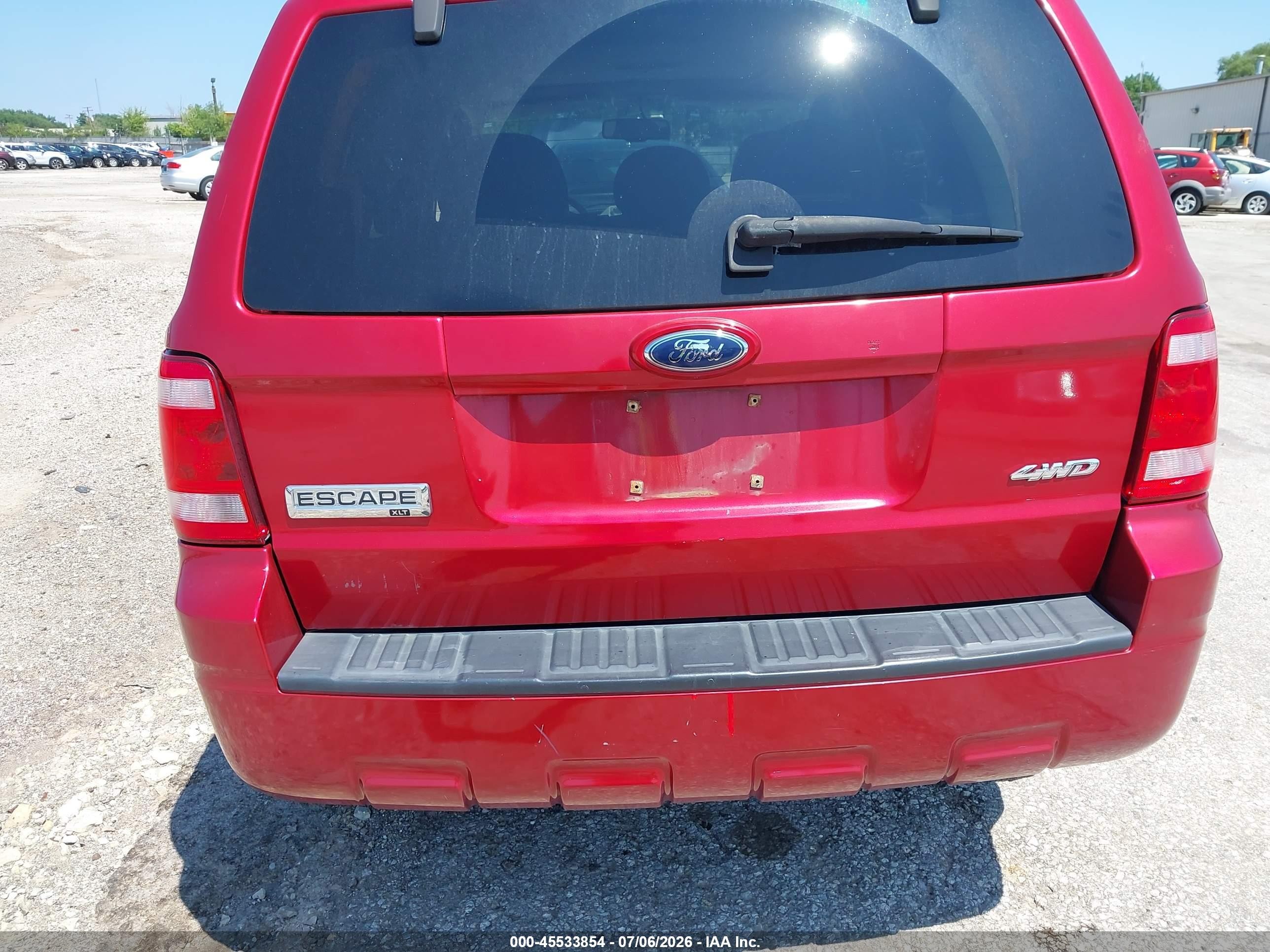 2008 Ford Escape Xlt Red vin: 1FMCU93118KE80541