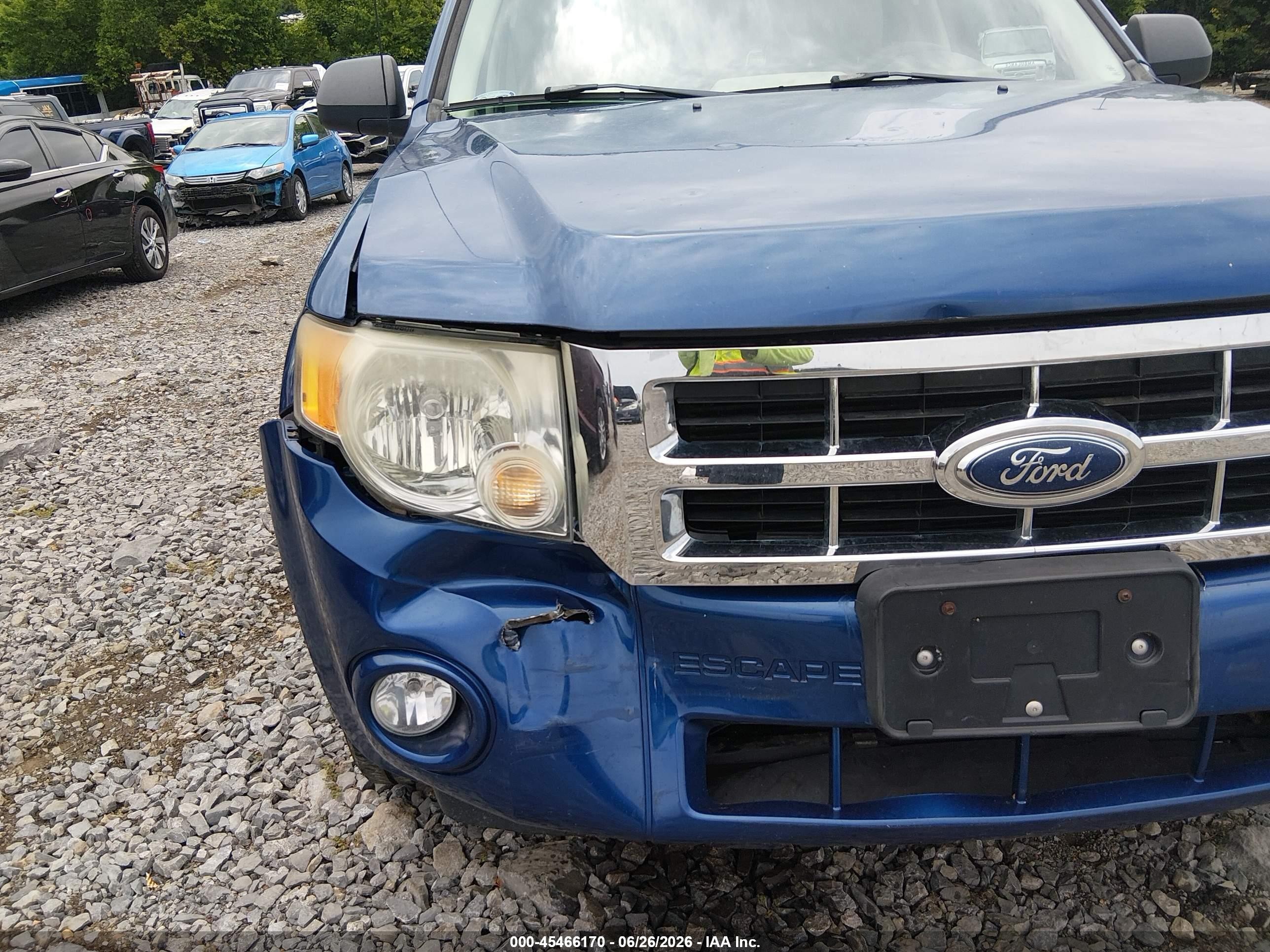 2008 Ford Escape Xlt Blue vin: 1FMCU93128KB15222