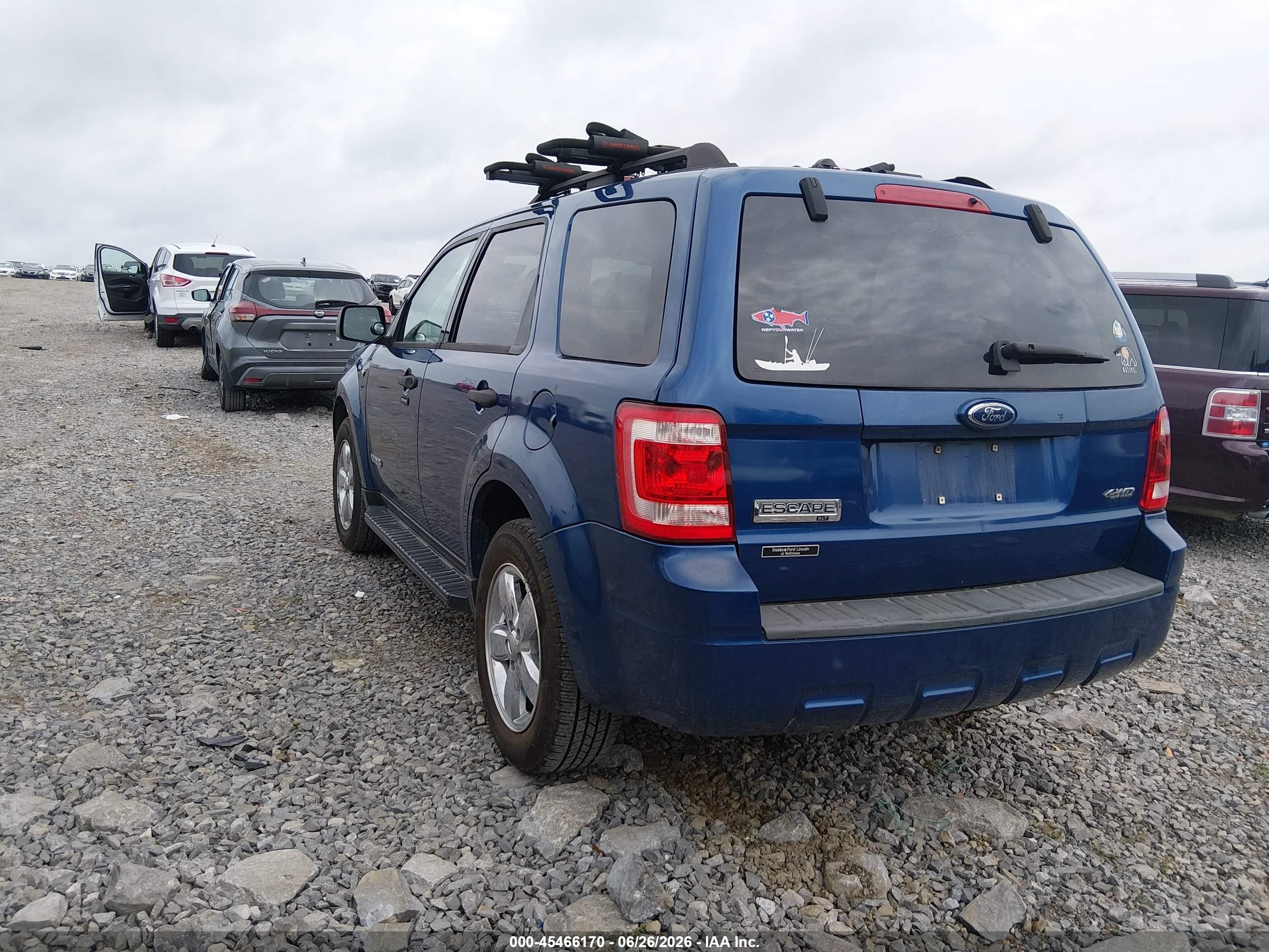2008 Ford Escape Xlt Blue vin: 1FMCU93128KB15222