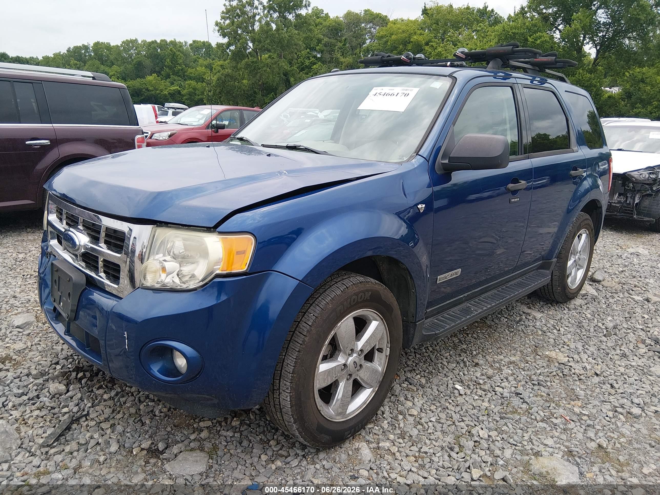 2008 Ford Escape Xlt Blue vin: 1FMCU93128KB15222