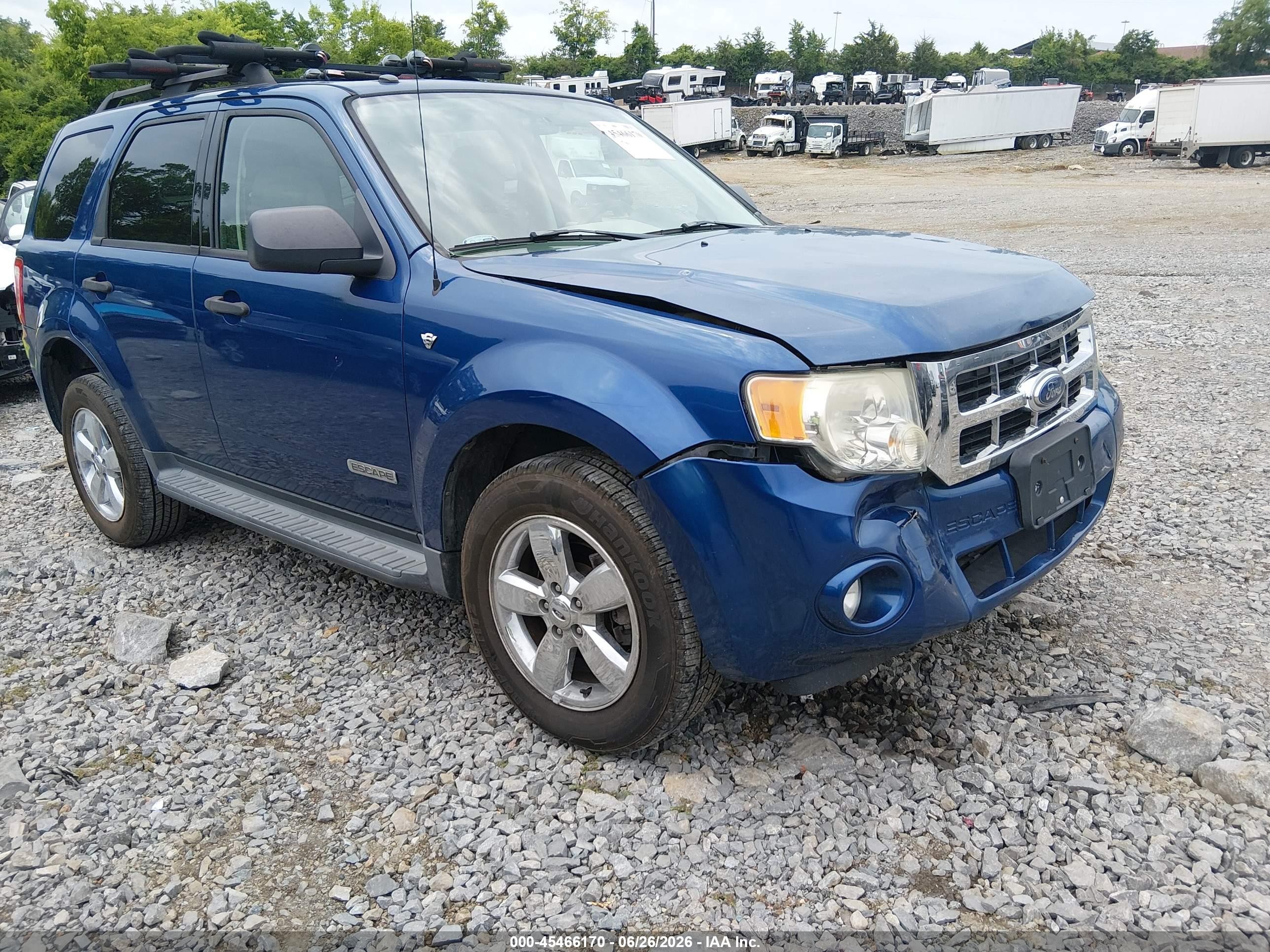 2008 Ford Escape Xlt Blue vin: 1FMCU93128KB15222