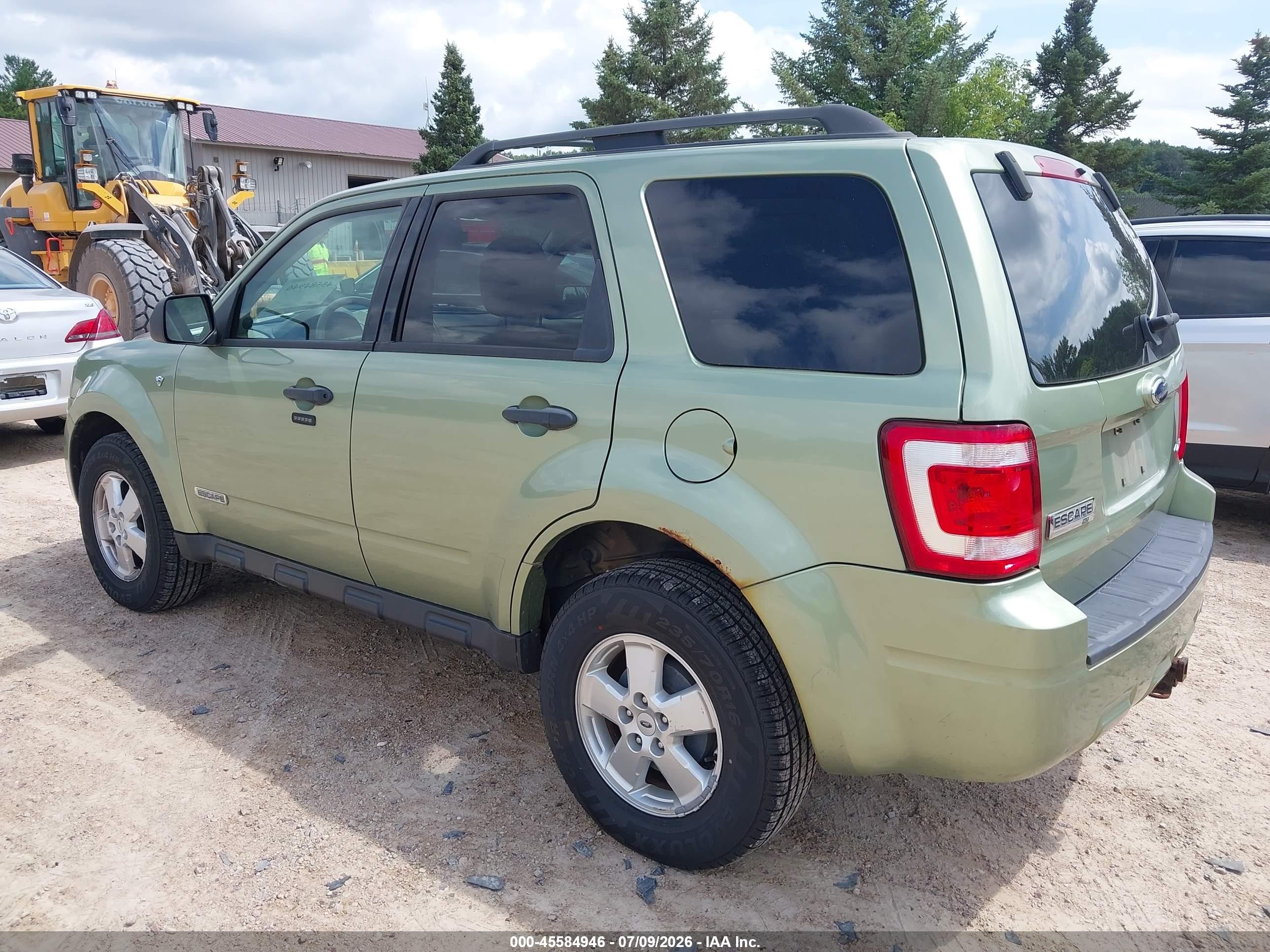 2008 Ford Escape Xlt Зеленый vin: 1FMCU93128KE21613