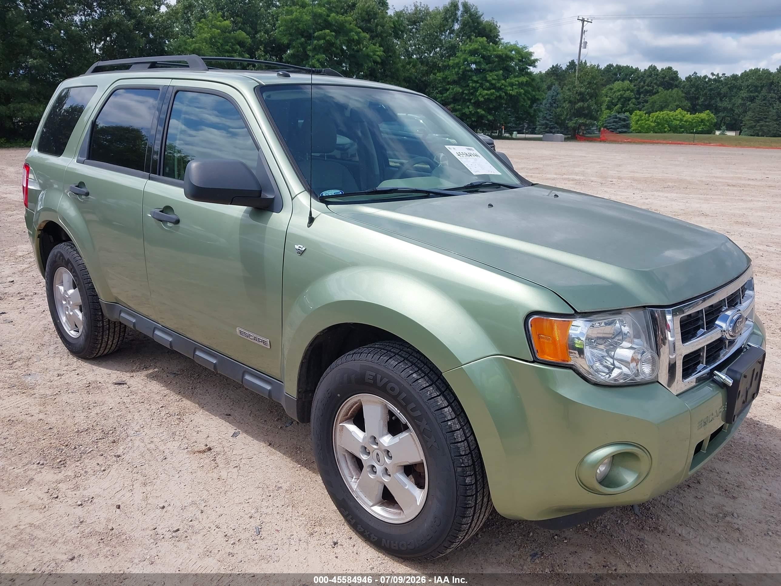 2008 Ford Escape Xlt Зеленый vin: 1FMCU93128KE21613