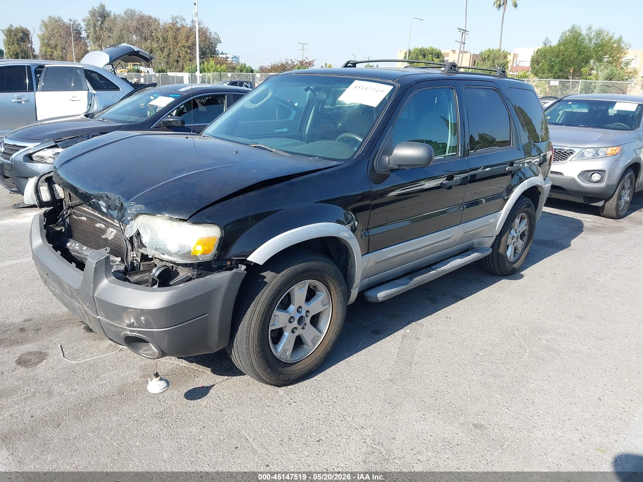 2007 Ford Escape Xlt/xlt Sport Черный vin: 1FMCU93137KA61217