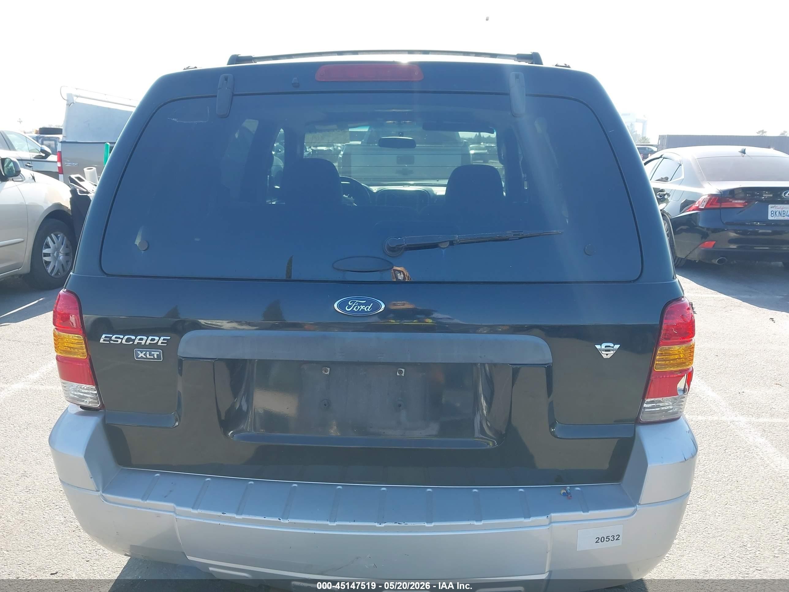 2007 Ford Escape Xlt/xlt Sport Черный vin: 1FMCU93137KA61217
