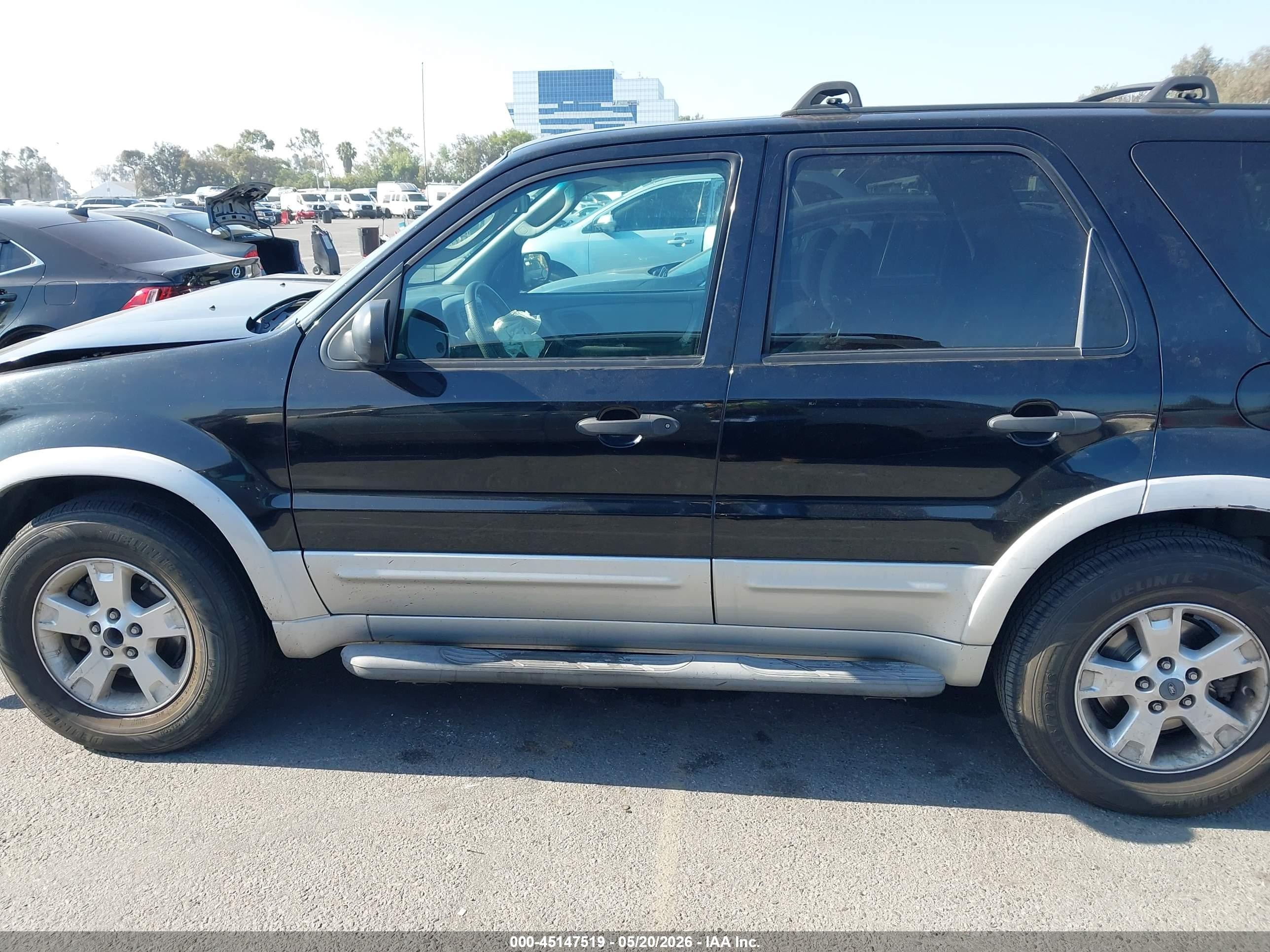2007 Ford Escape Xlt/xlt Sport Черный vin: 1FMCU93137KA61217