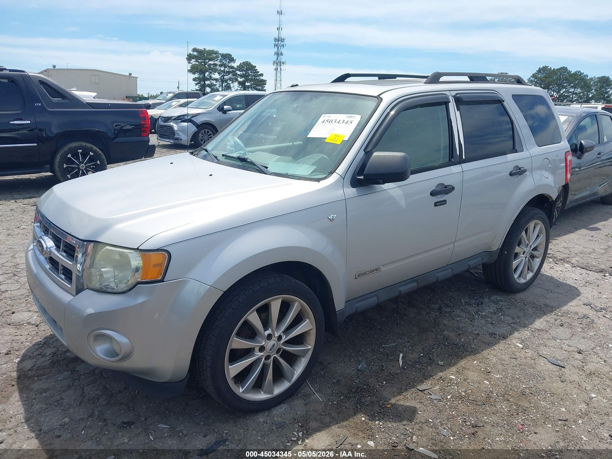 2008 Ford Escape Xlt Silver vin: 1FMCU93138KA33550