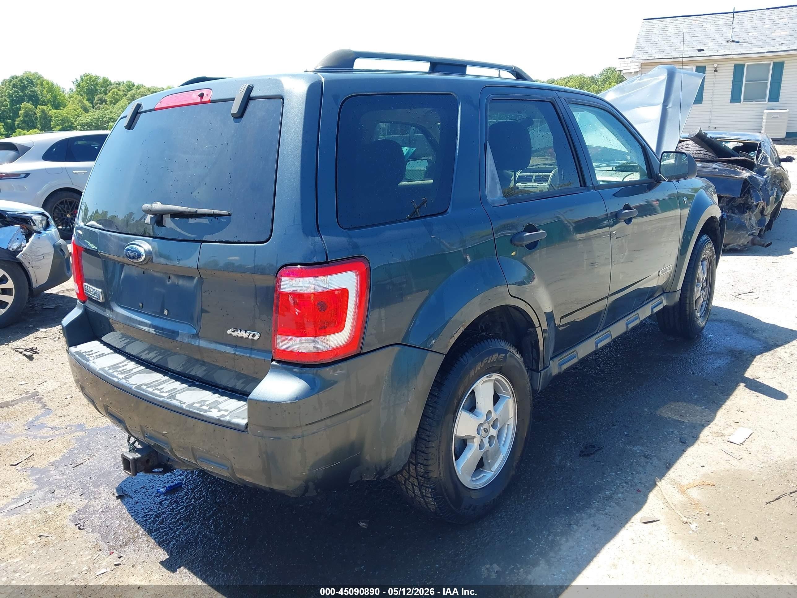 2008 Ford Escape Xlt Green vin: 1FMCU93138KC18777