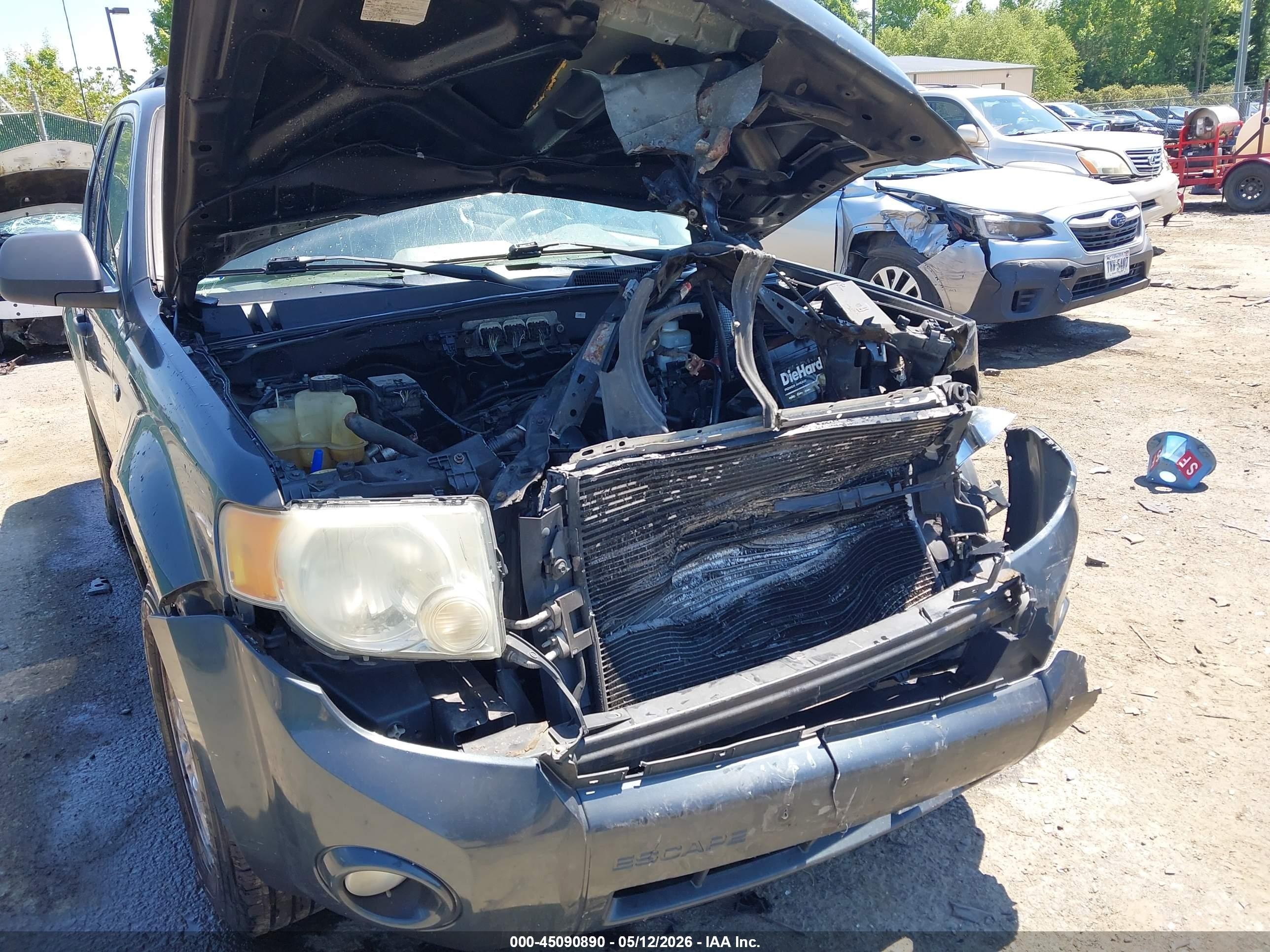 2008 Ford Escape Xlt Green vin: 1FMCU93138KC18777