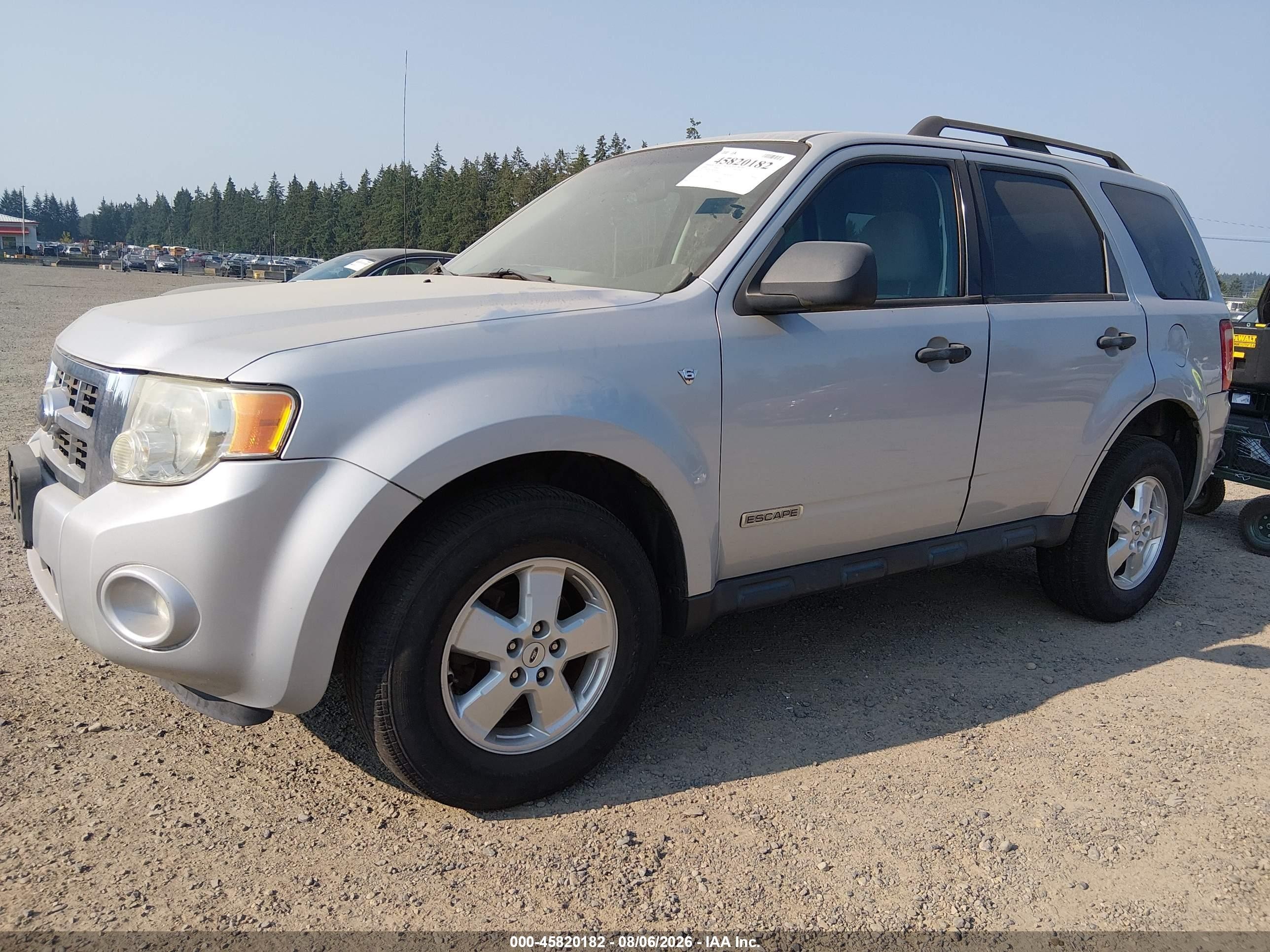 2008 Ford Escape Xlt Серебряный vin: 1FMCU93138KD06485