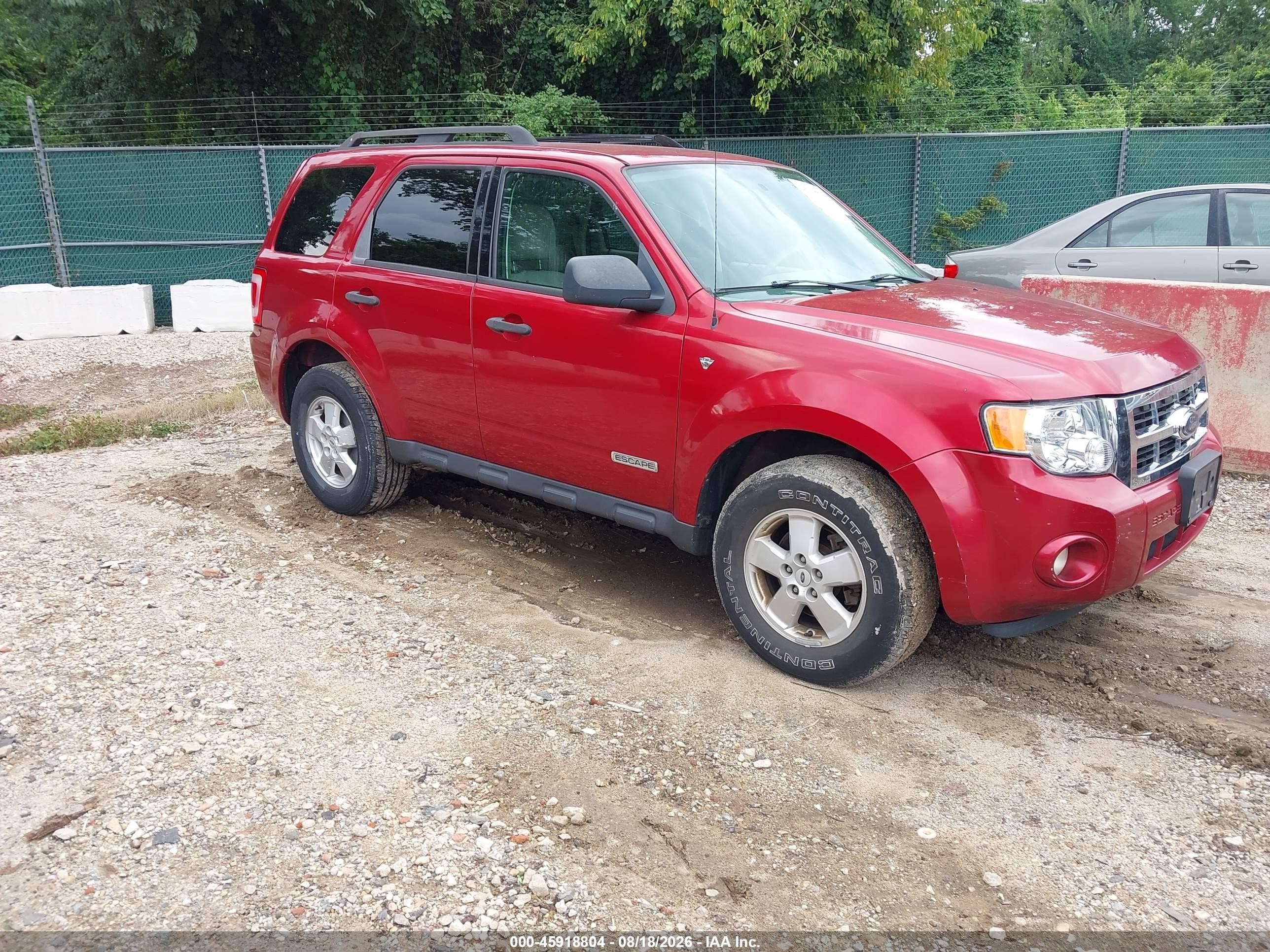 2008 Ford Escape Xlt Red vin: 1FMCU93138KD90338