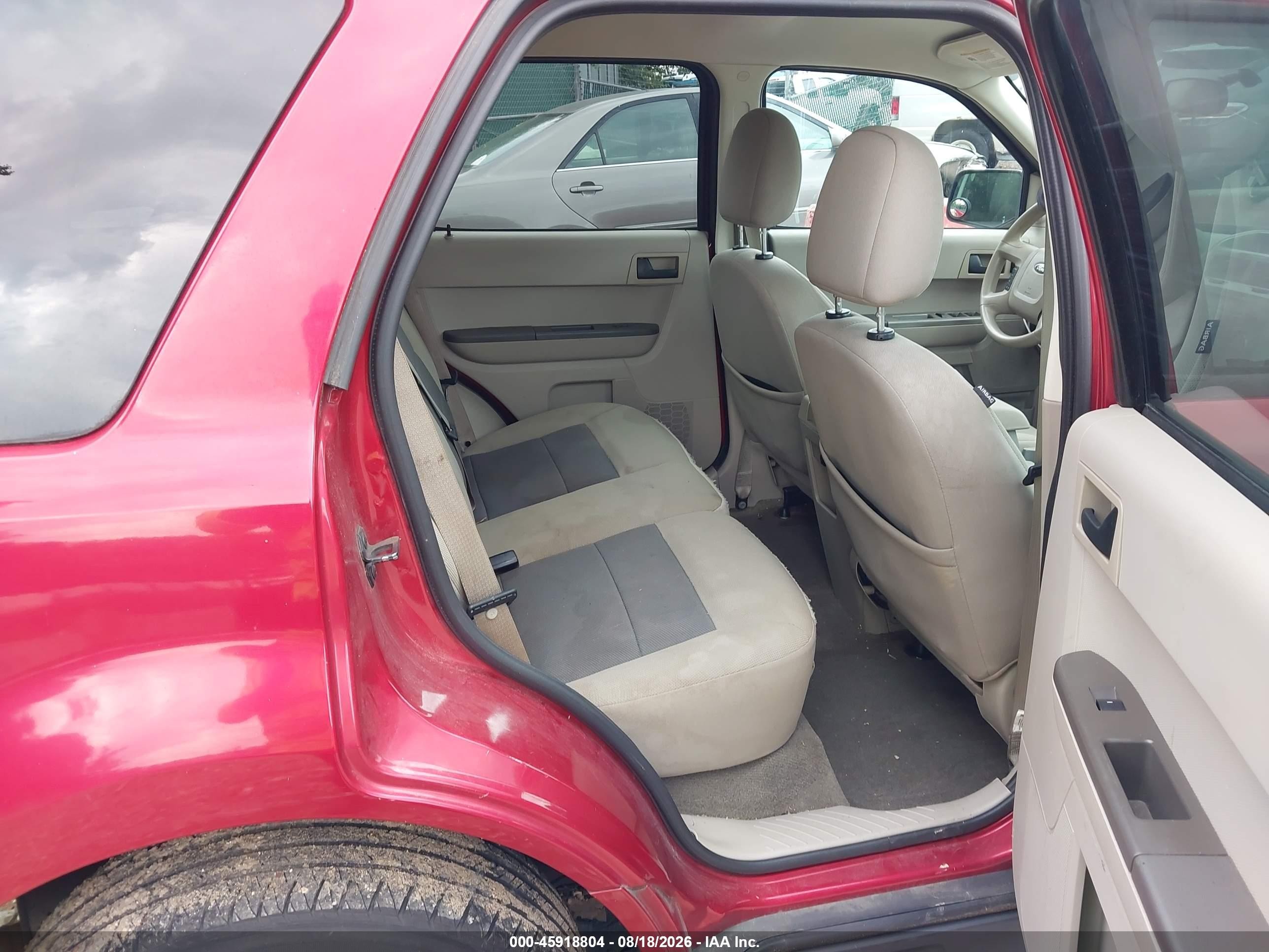 2008 Ford Escape Xlt Red vin: 1FMCU93138KD90338