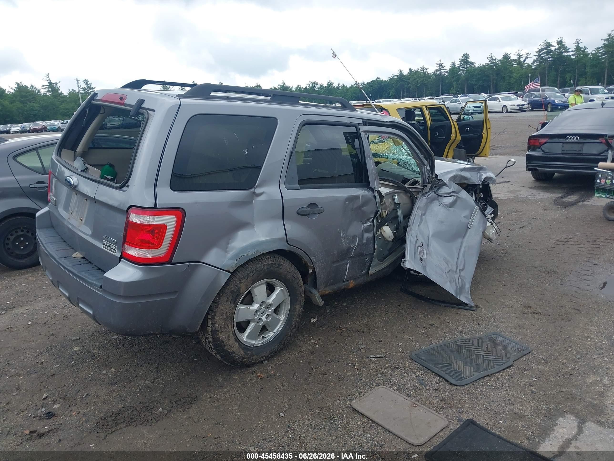2008 Ford Escape Xlt Gray vin: 1FMCU93138KE67743