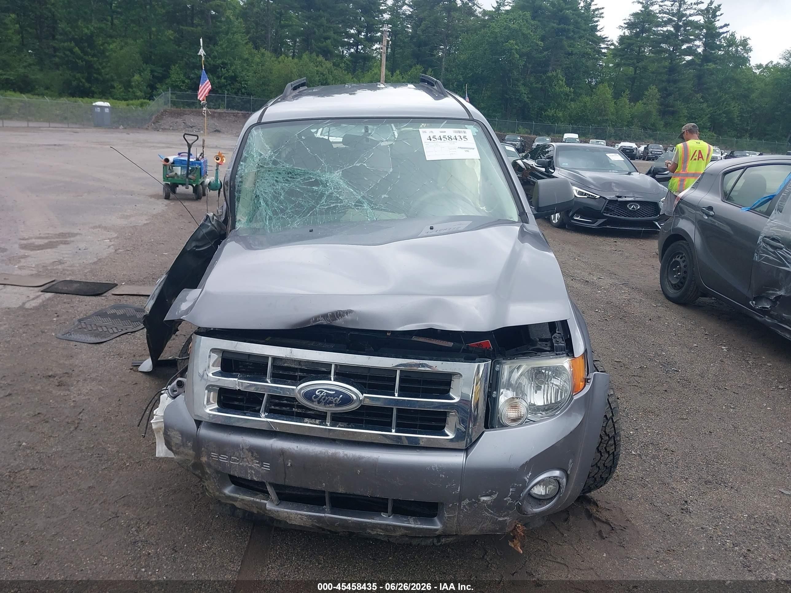 2008 Ford Escape Xlt Gray vin: 1FMCU93138KE67743