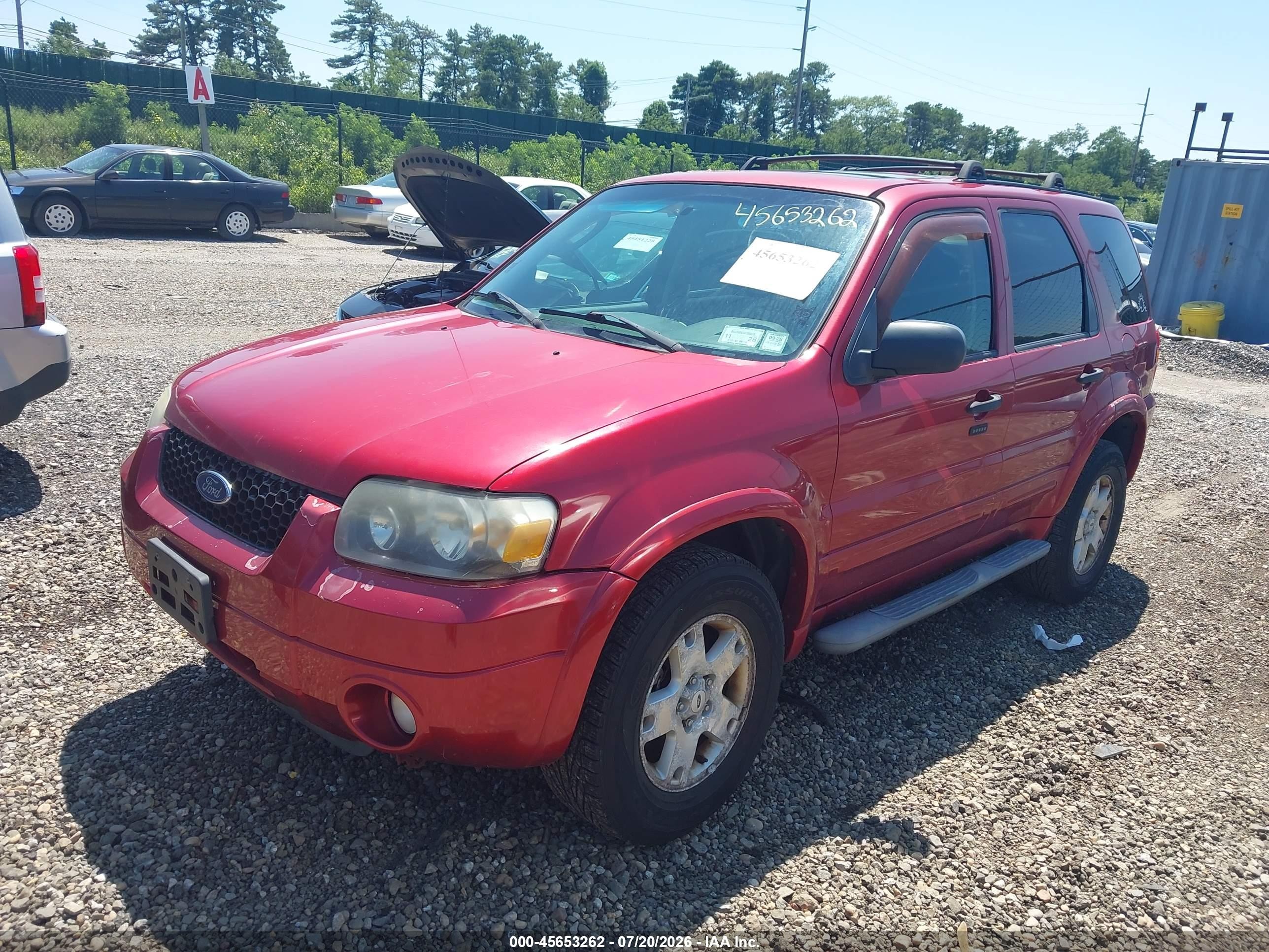 2007 Ford Escape Xlt/xlt Sport Red vin: 1FMCU93147KB78921