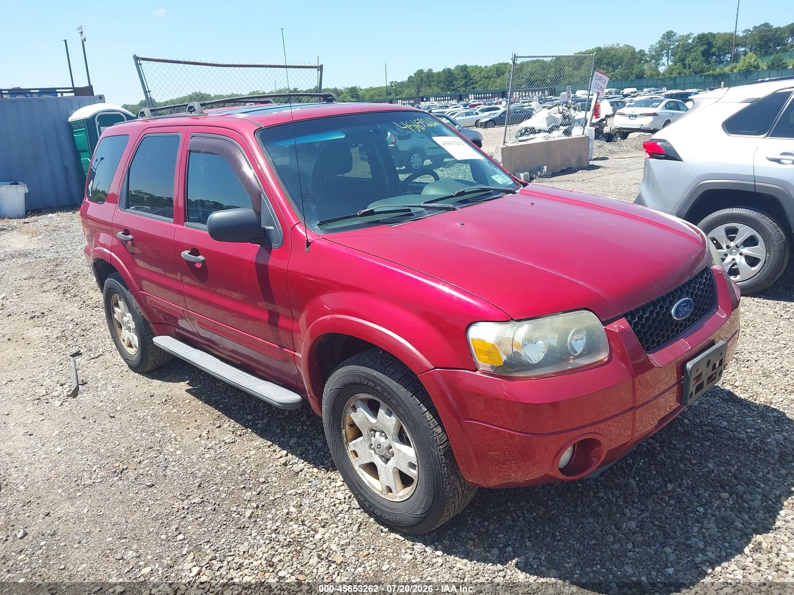 2007 Ford Escape Xlt/xlt Sport Red vin: 1FMCU93147KB78921