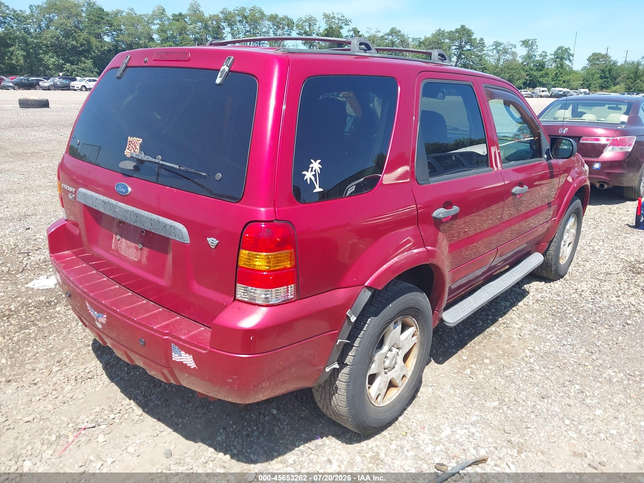 2007 Ford Escape Xlt/xlt Sport Red vin: 1FMCU93147KB78921