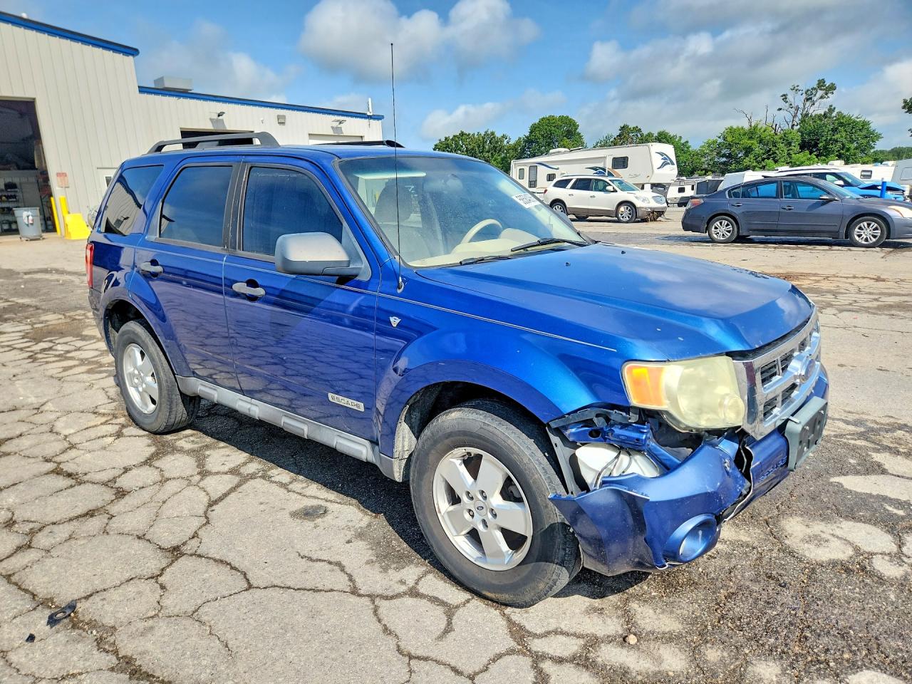 2008 Ford Escape Xlt Blue vin: 1FMCU93148KA14182
