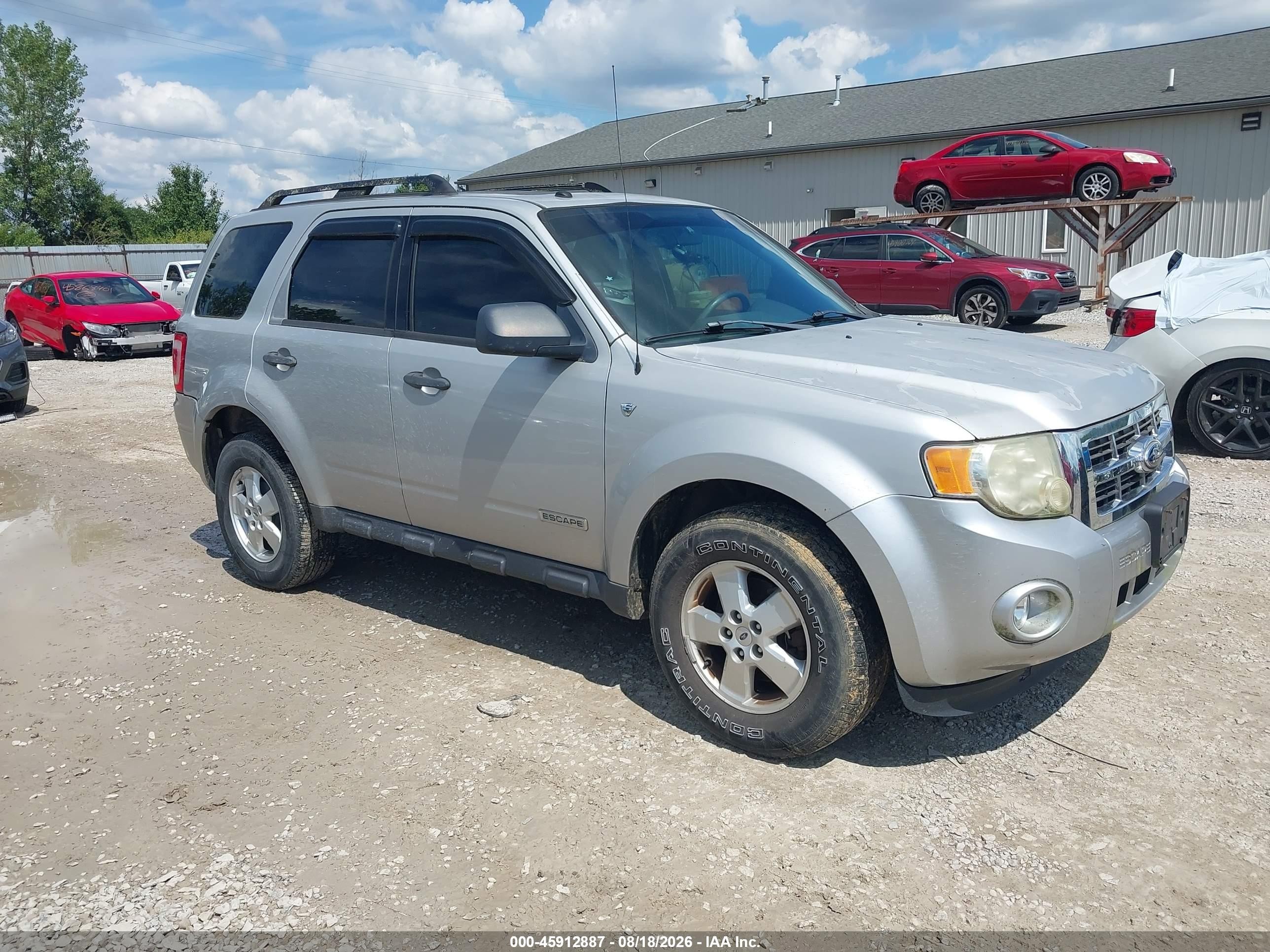 2008 Ford Escape Xlt Silver vin: 1FMCU93148KB51025