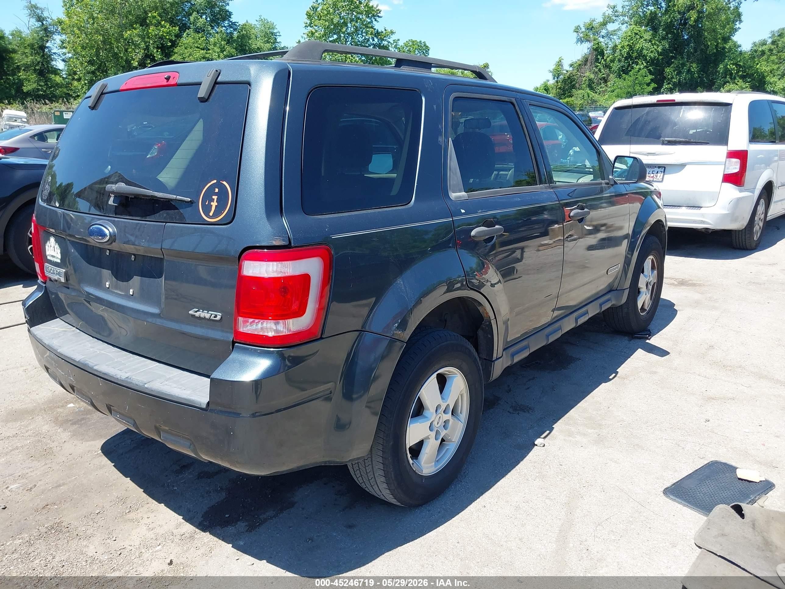 2008 Ford Escape Xlt Blue vin: 1FMCU93148KB78239