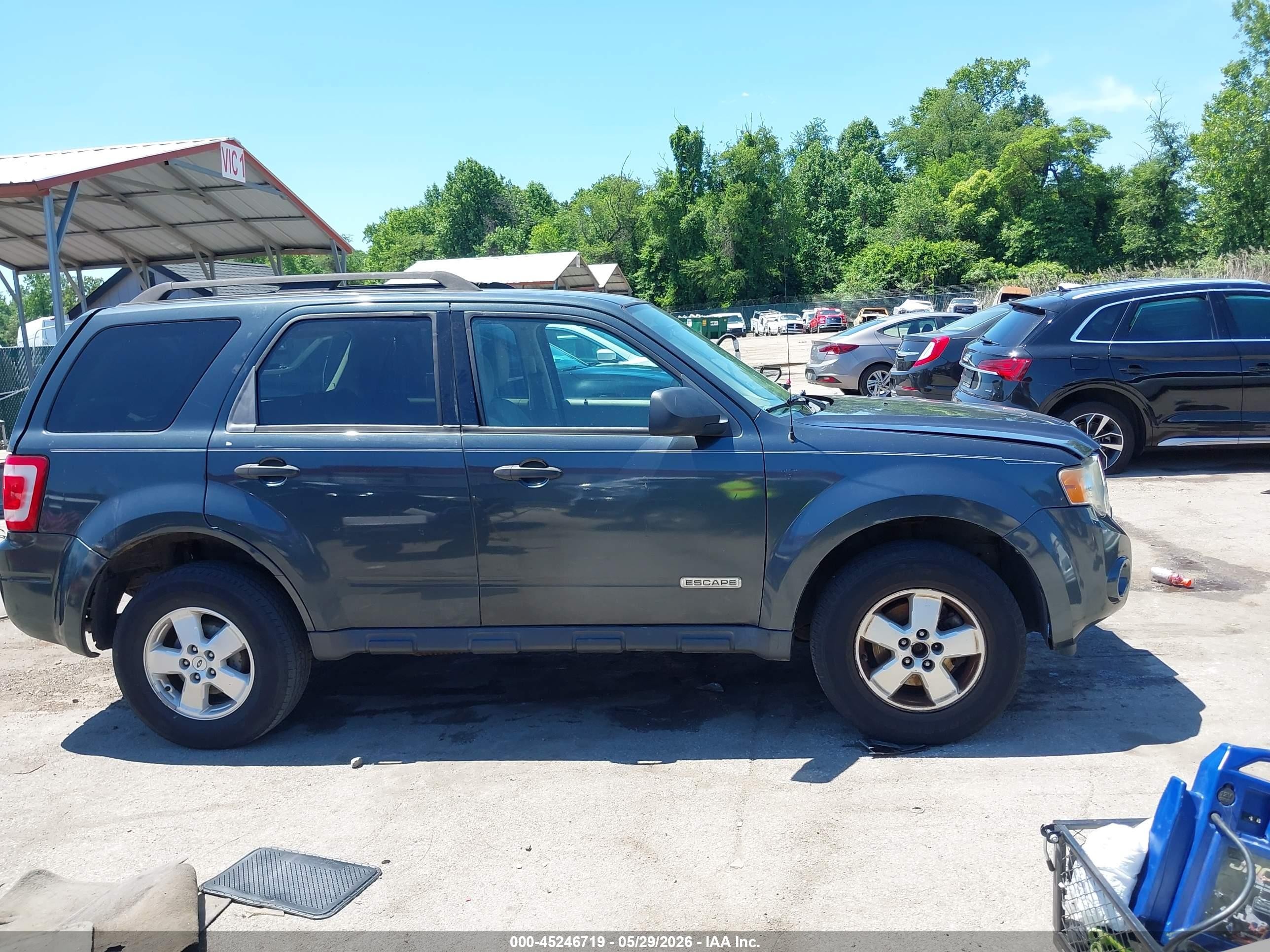 2008 Ford Escape Xlt Blue vin: 1FMCU93148KB78239