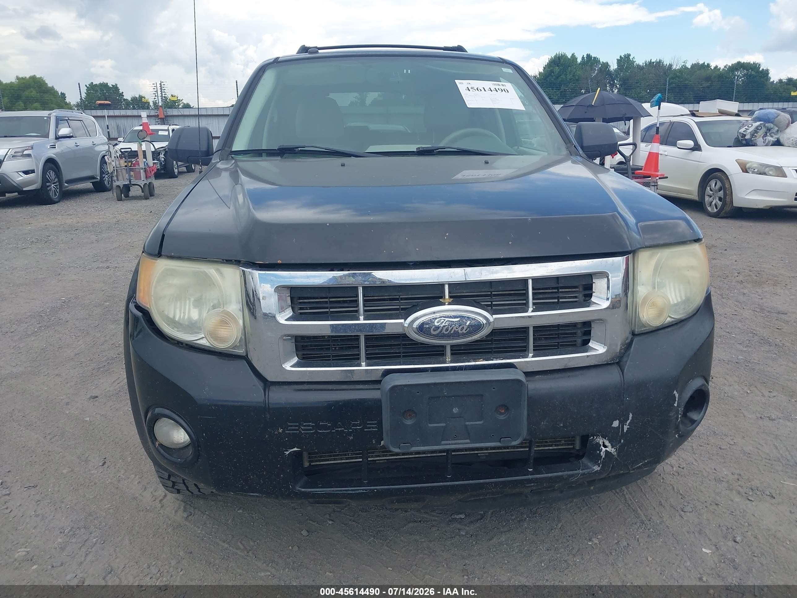 2008 Ford Escape Xlt Black vin: 1FMCU93148KC45535