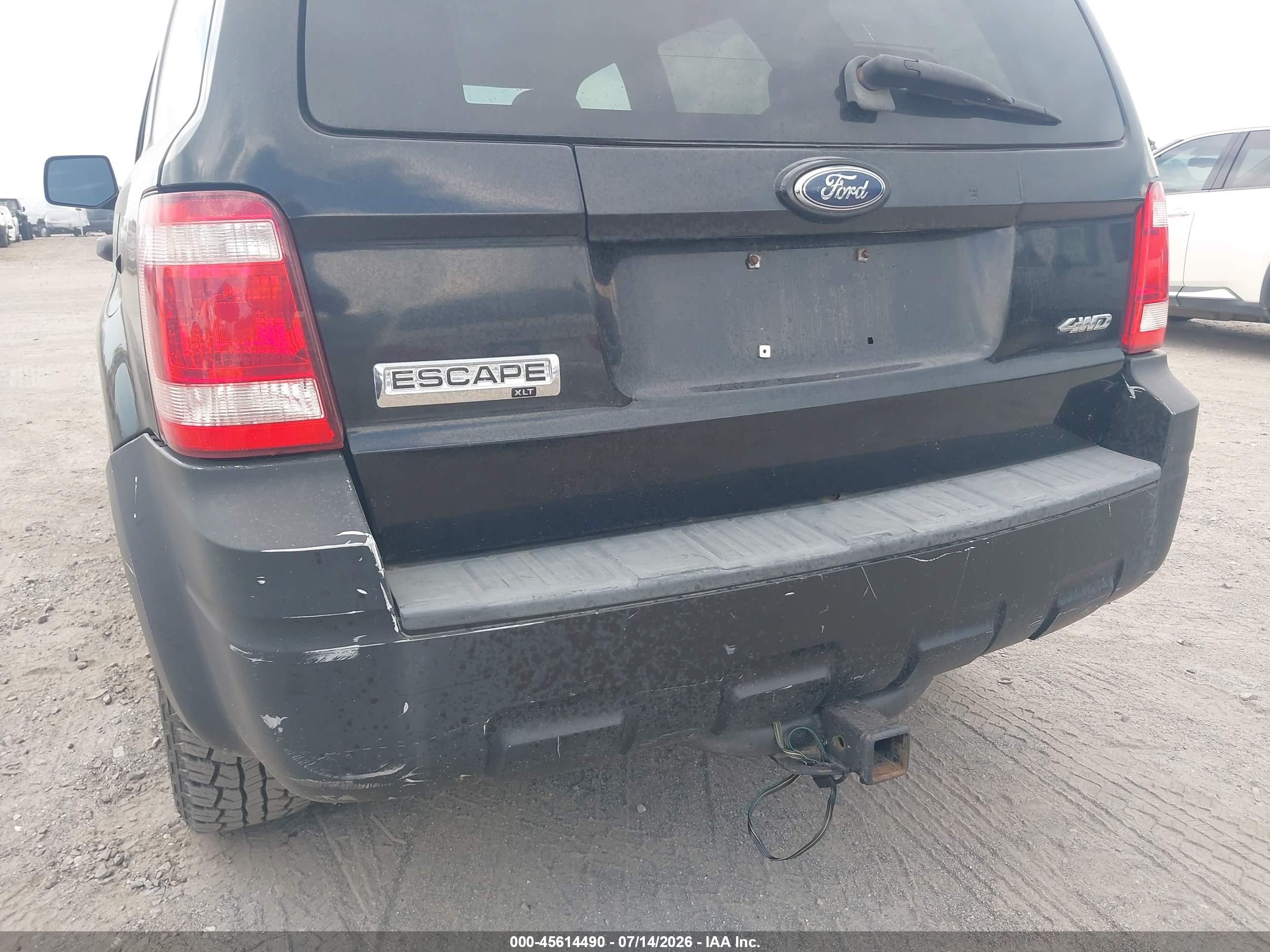 2008 Ford Escape Xlt Black vin: 1FMCU93148KC45535