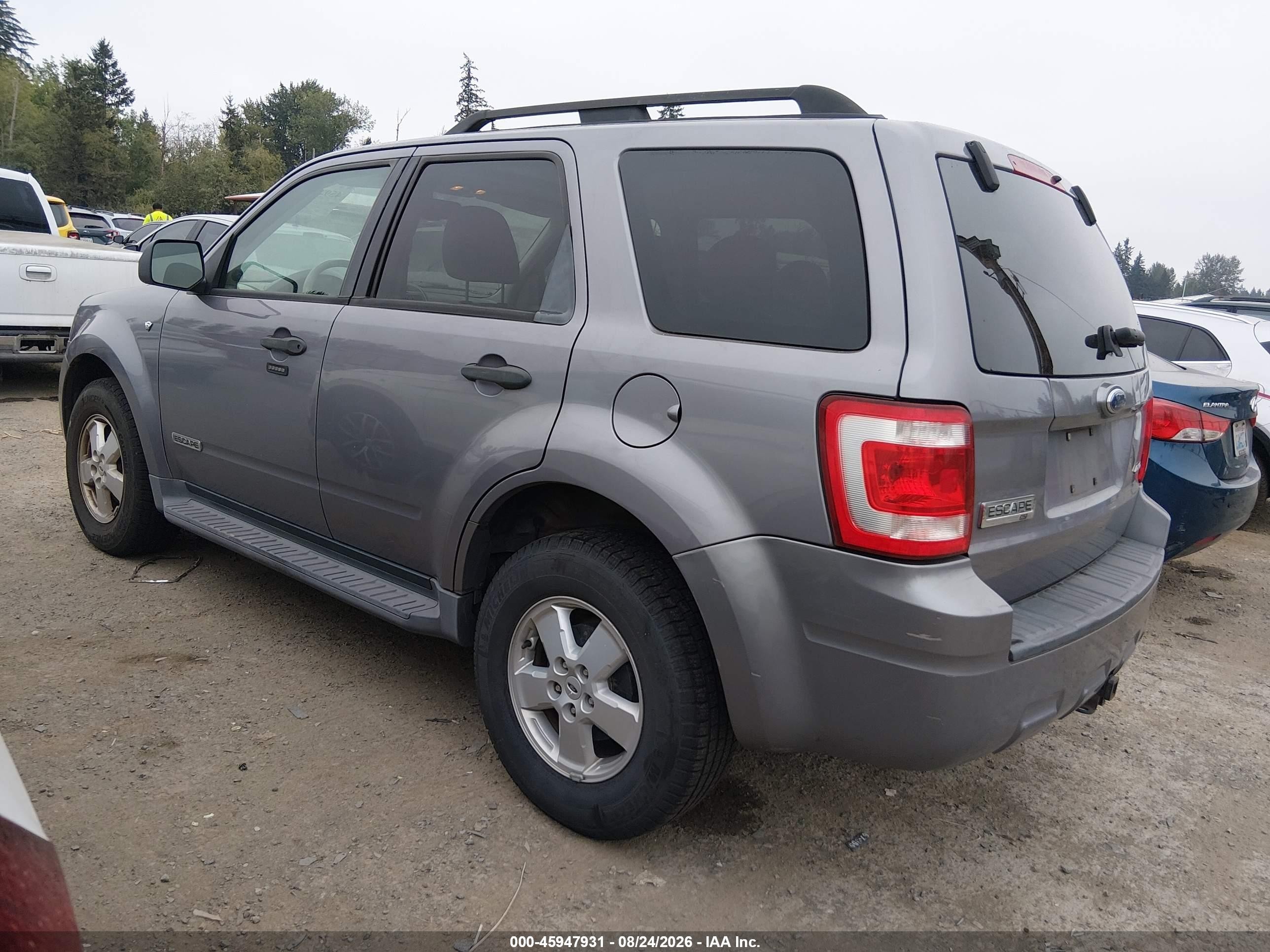 2008 Ford Escape Xlt Серый vin: 1FMCU93148KC91754
