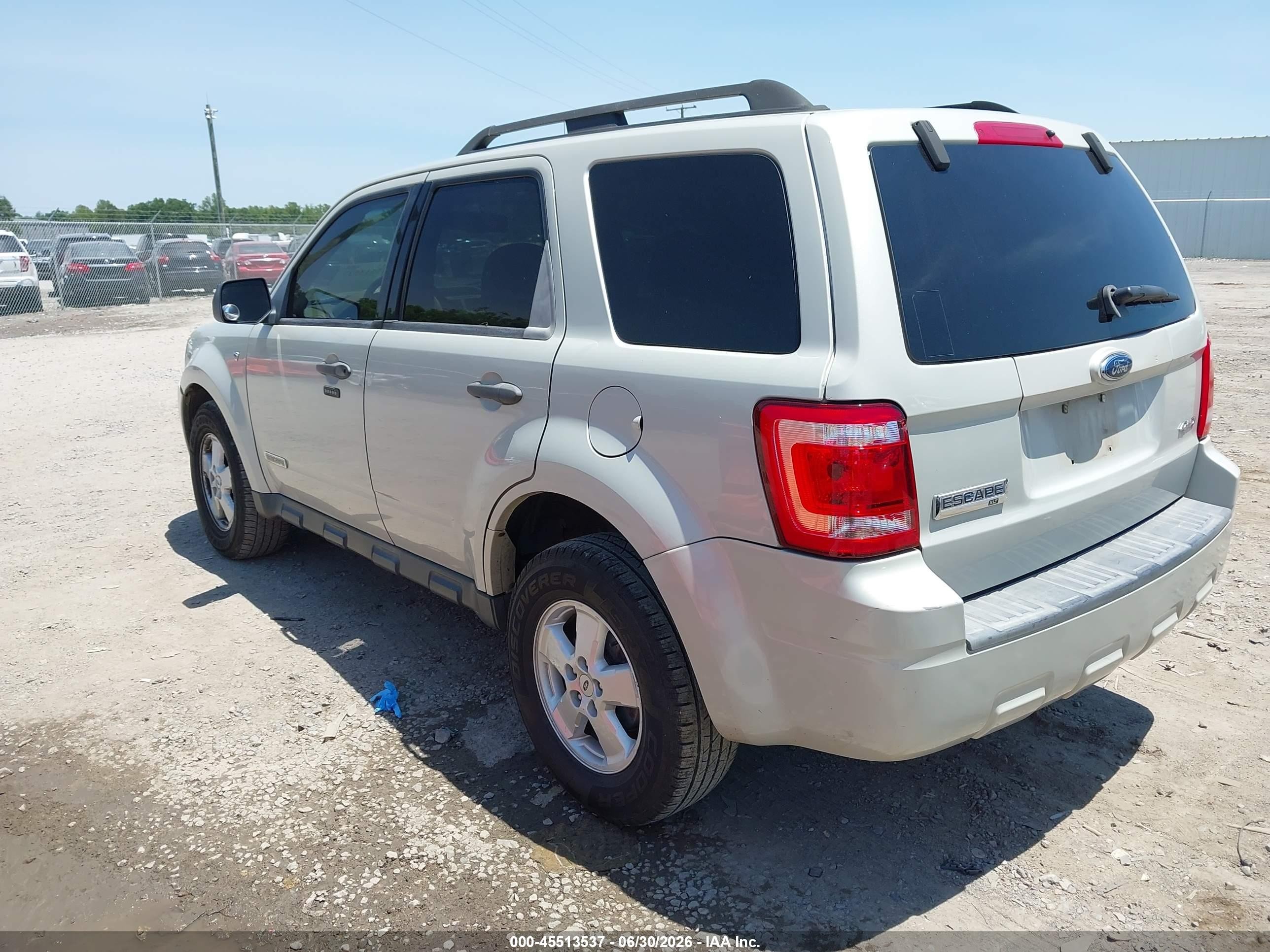 2008 Ford Escape Xlt Silver vin: 1FMCU93148KD90851