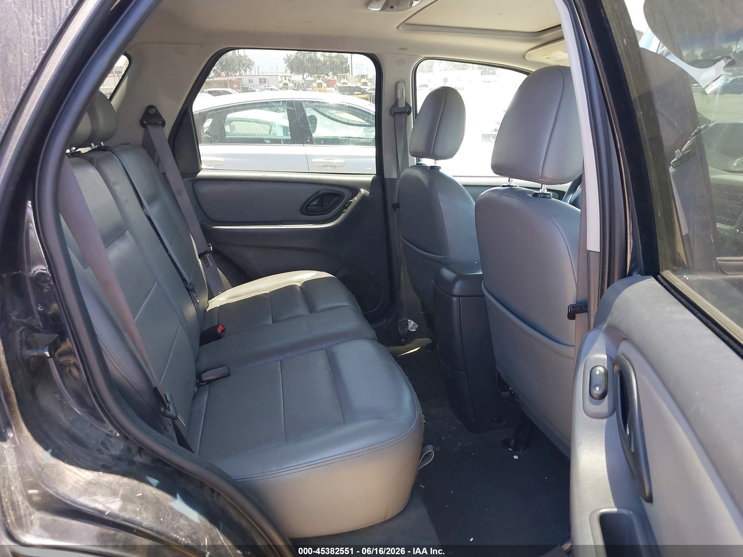 2006 Ford Escape Xlt/xlt Sport Black vin: 1FMCU93156KB36255