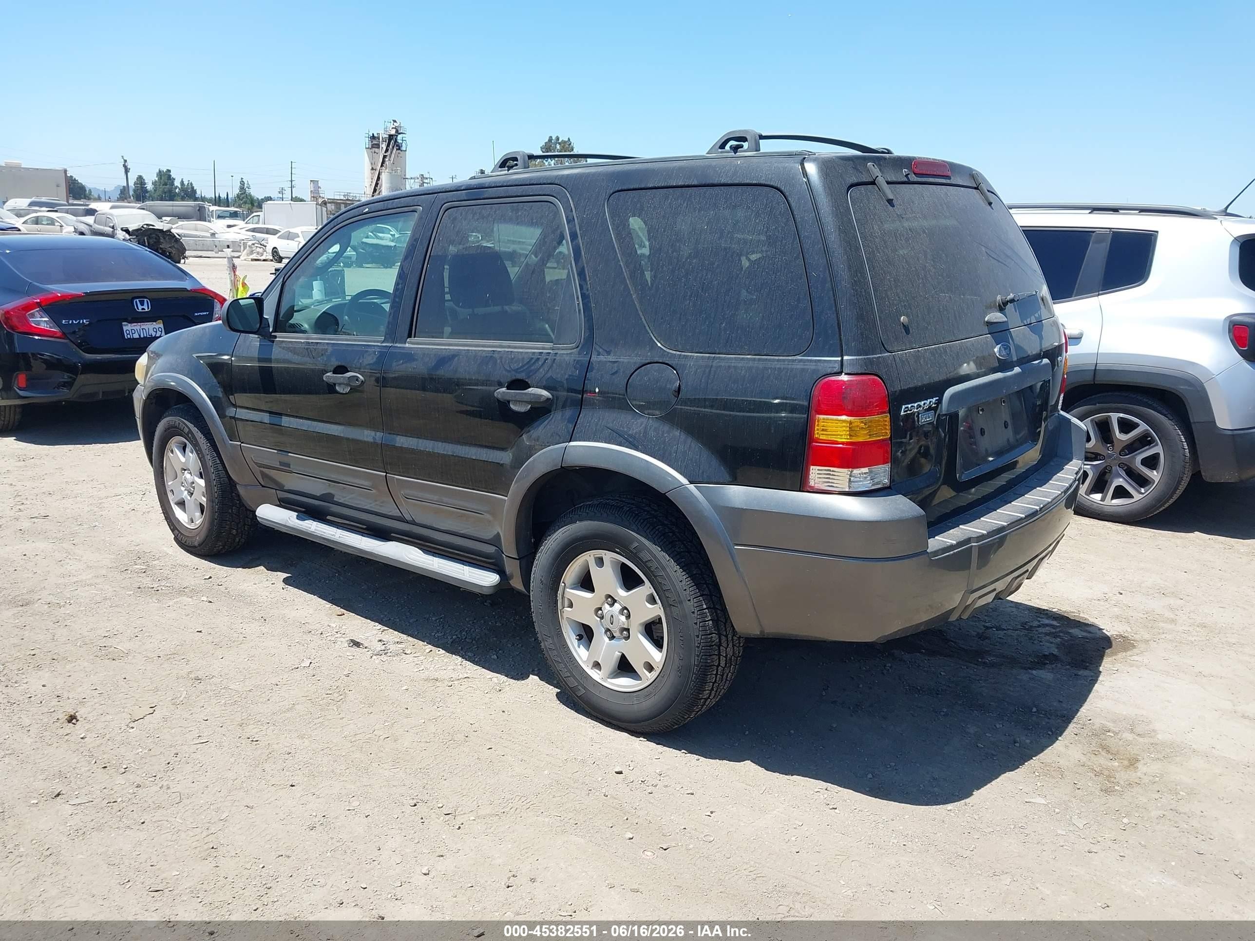 2006 Ford Escape Xlt/xlt Sport Black vin: 1FMCU93156KB36255