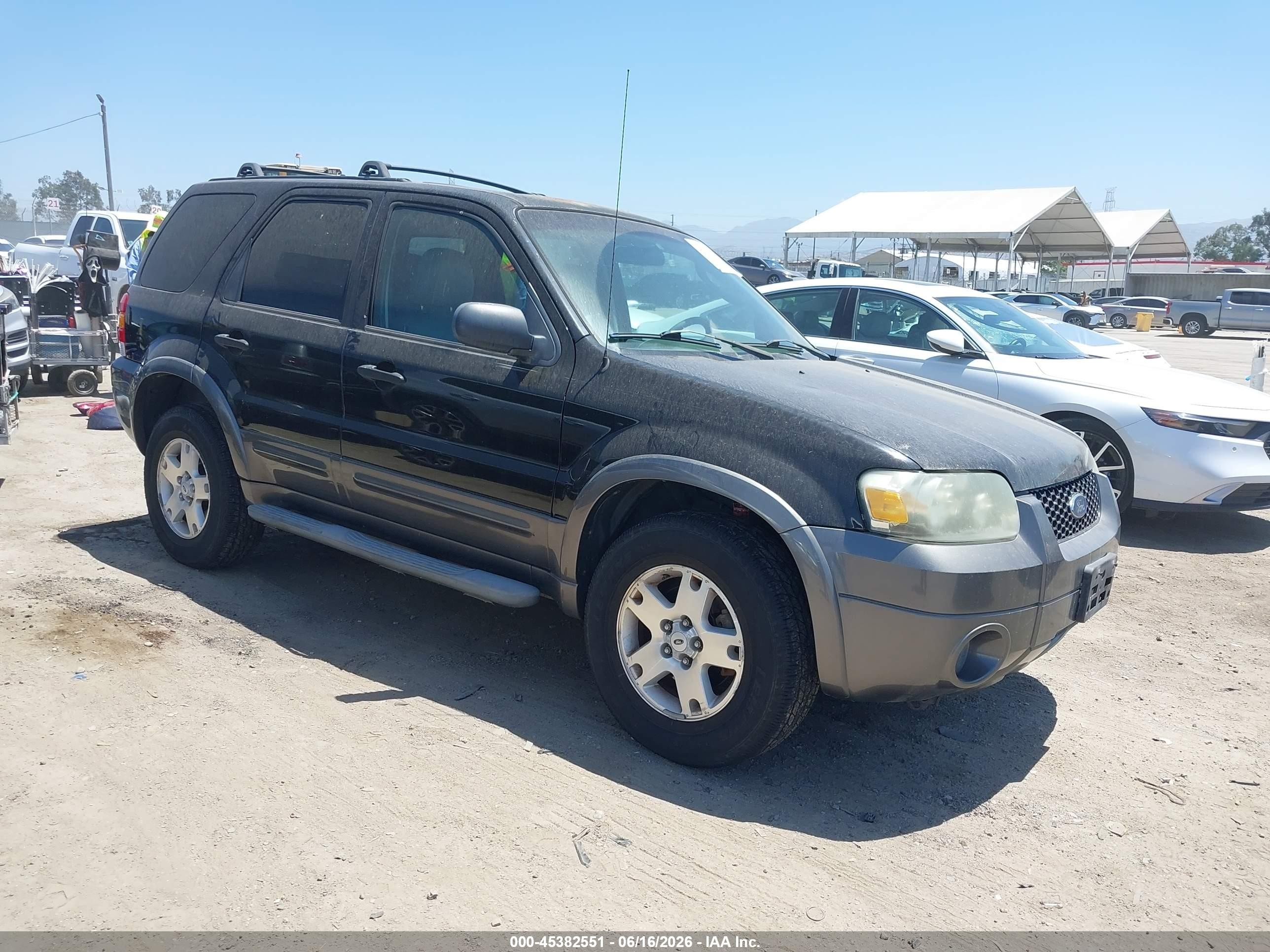 2006 Ford Escape Xlt/xlt Sport Black vin: 1FMCU93156KB36255