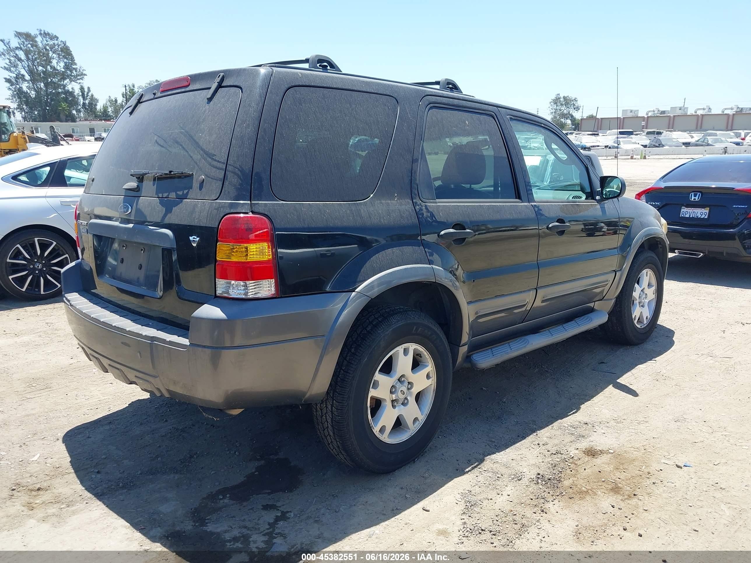 2006 Ford Escape Xlt/xlt Sport Black vin: 1FMCU93156KB36255
