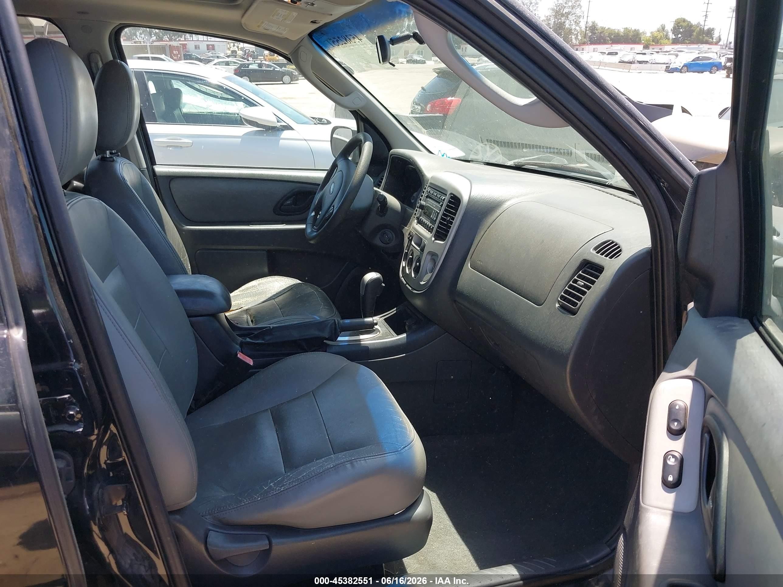 2006 Ford Escape Xlt/xlt Sport Black vin: 1FMCU93156KB36255