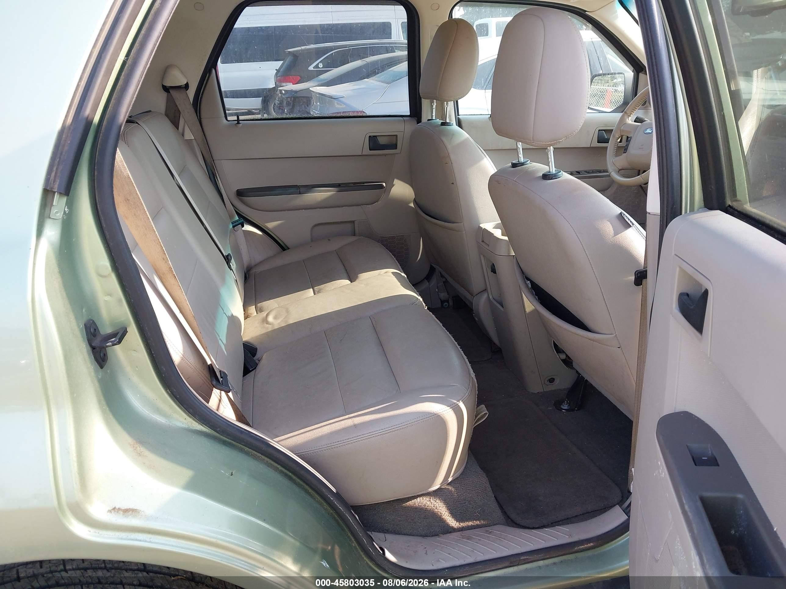 2008 Ford Escape Xlt Зеленый vin: 1FMCU93158KA53010