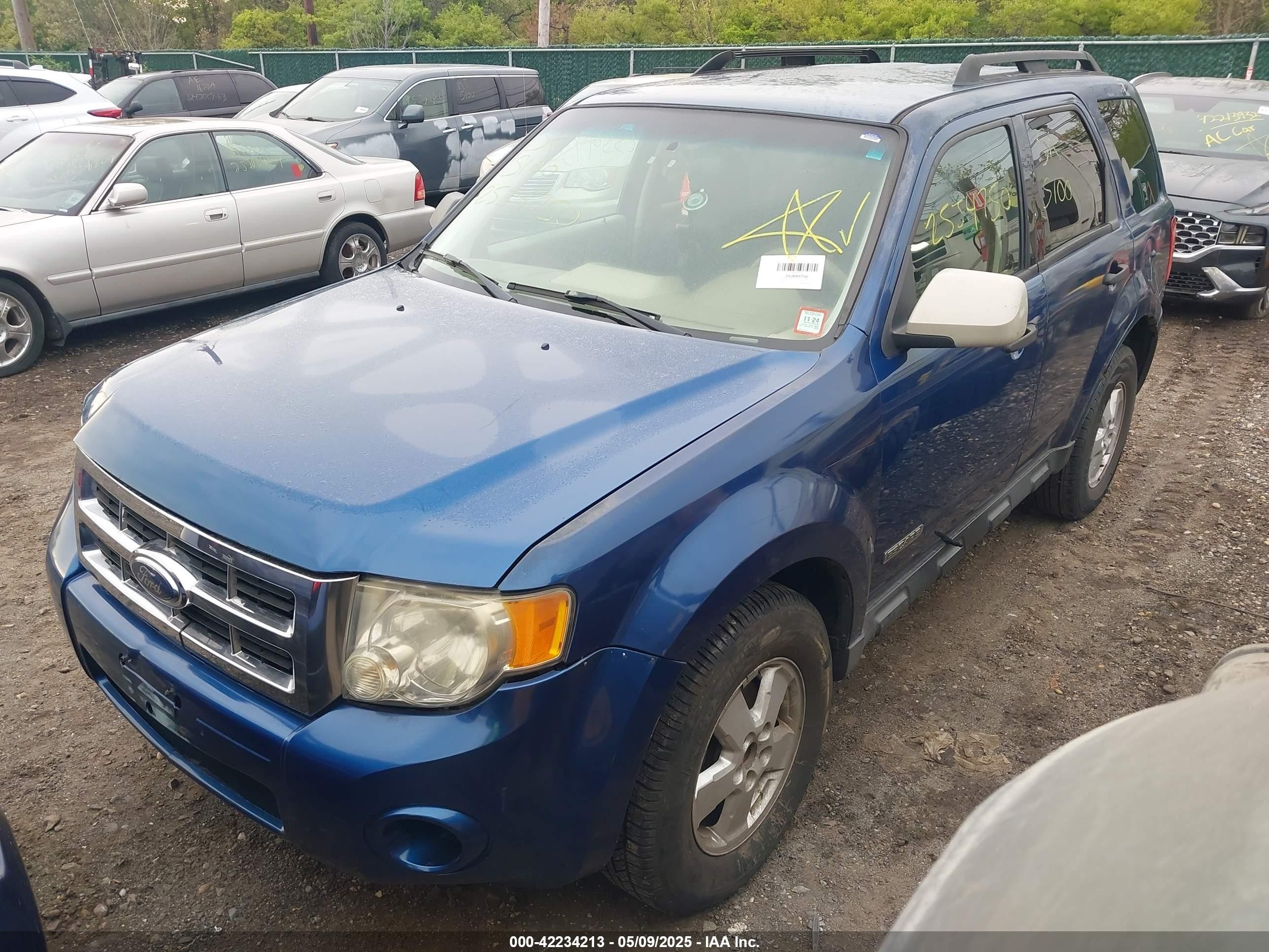2008 Ford Escape Xlt Blue vin: 1FMCU93158KE03395