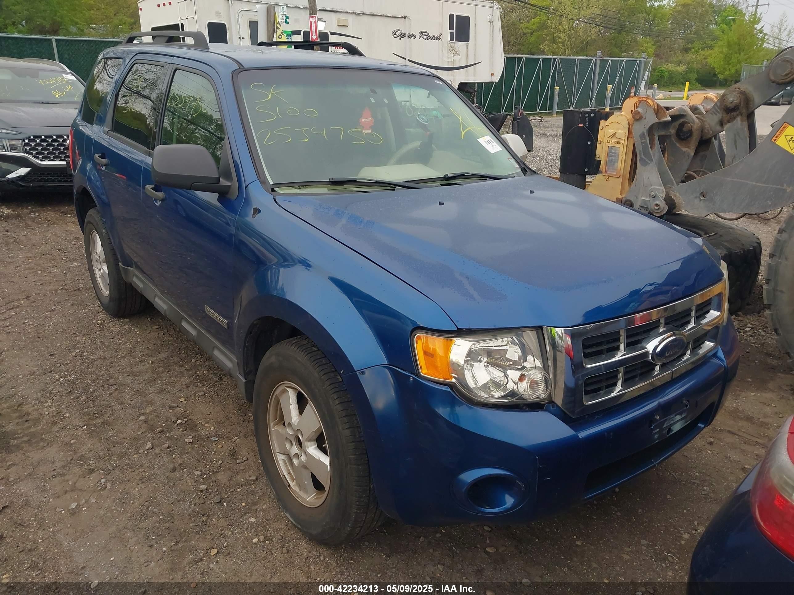 2008 Ford Escape Xlt Blue vin: 1FMCU93158KE03395