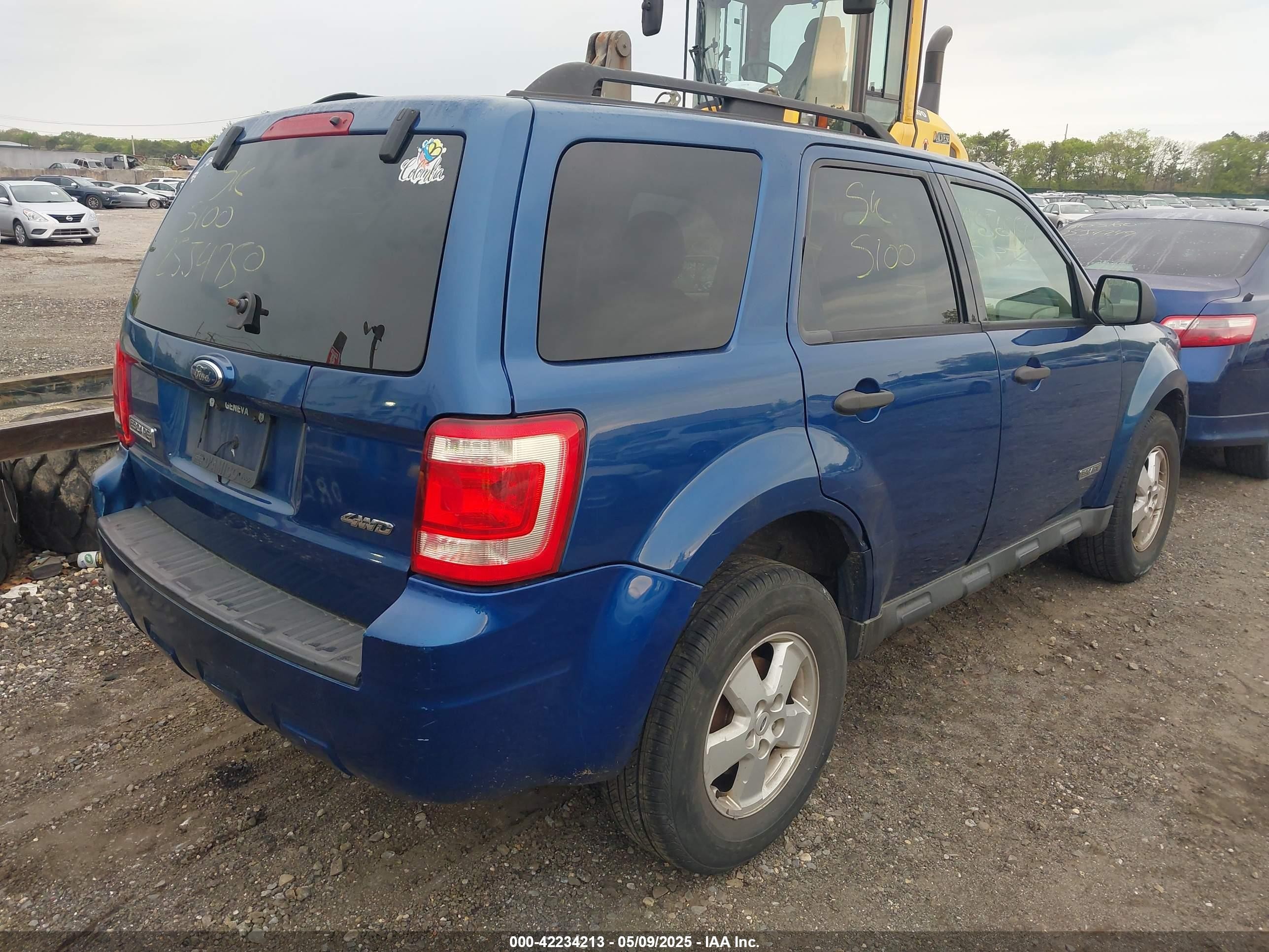 2008 Ford Escape Xlt Blue vin: 1FMCU93158KE03395