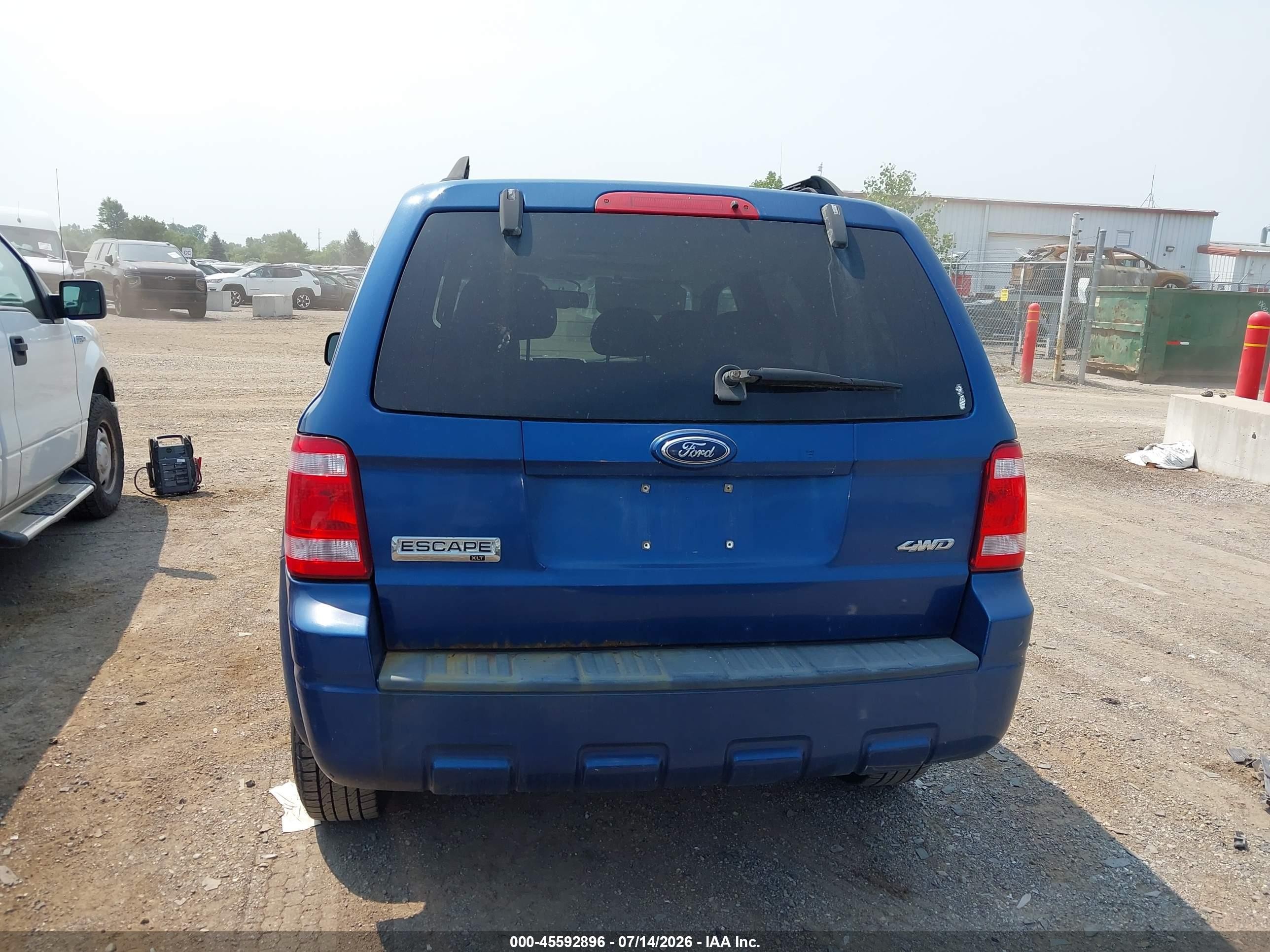 2008 Ford Escape Xlt Blue vin: 1FMCU93168KE63296