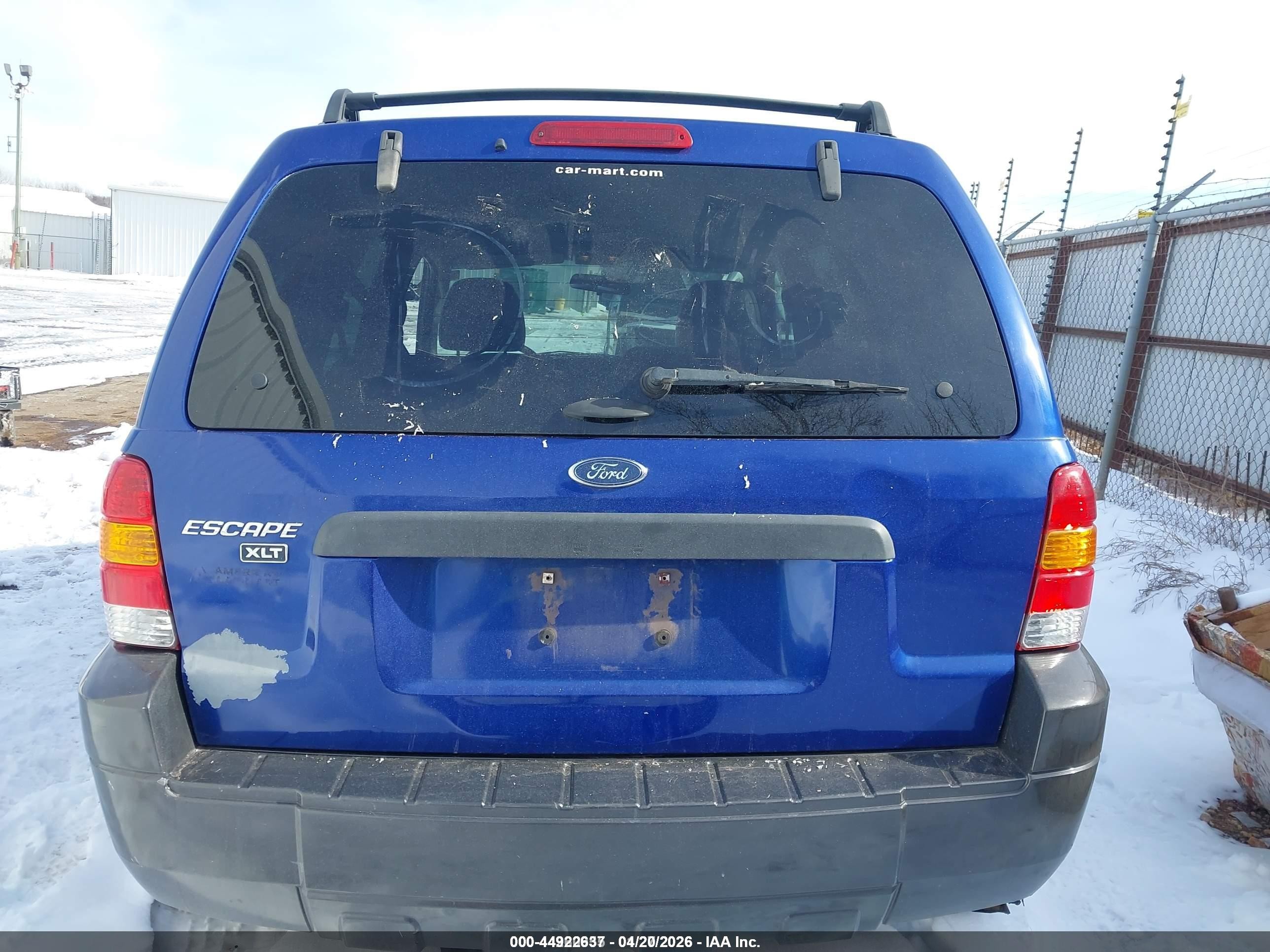 2005 Ford Escape Xlt Blue vin: 1FMCU93175KA43204