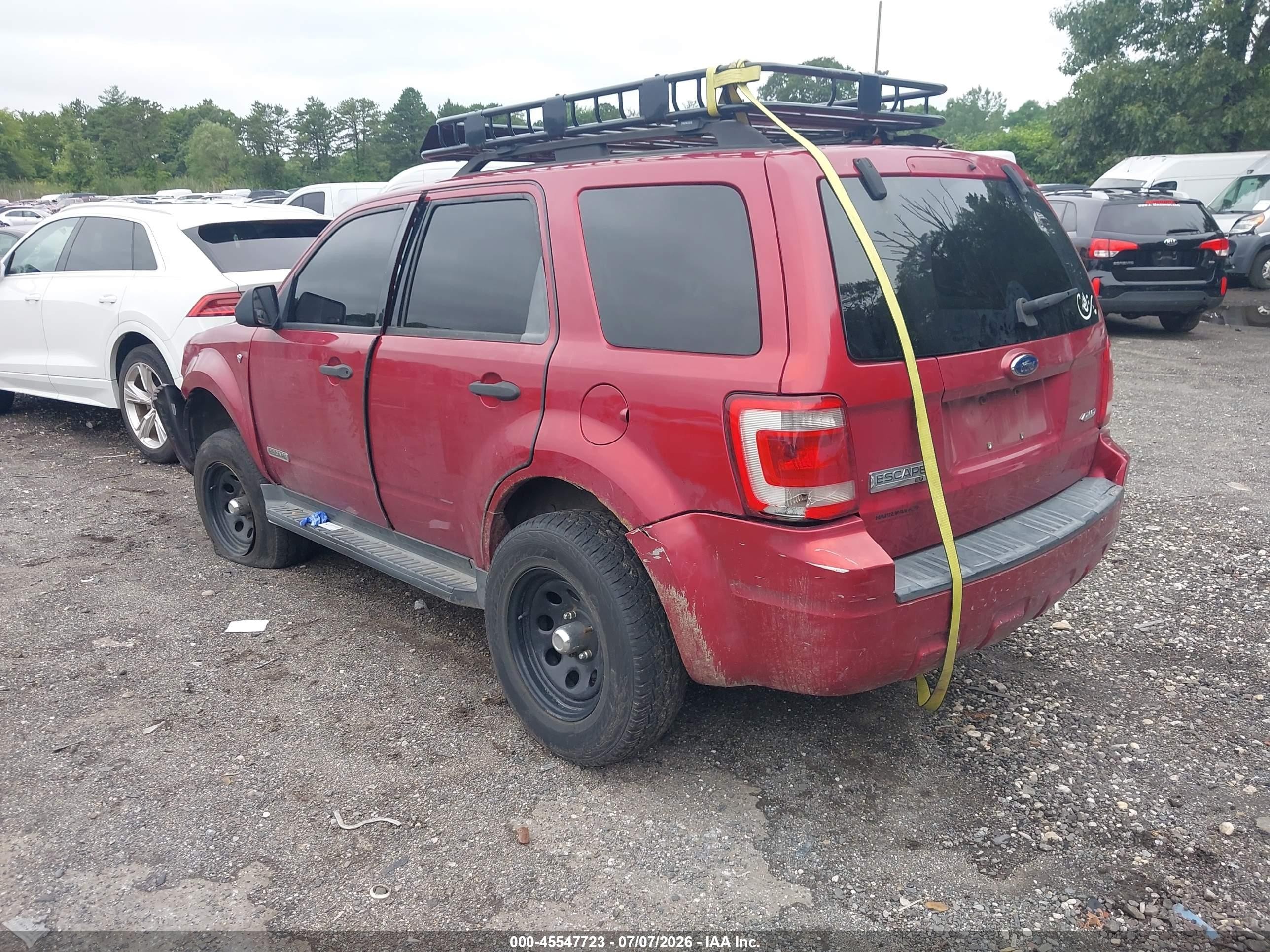 2008 Ford Escape Xlt Maroon vin: 1FMCU93178KB47132