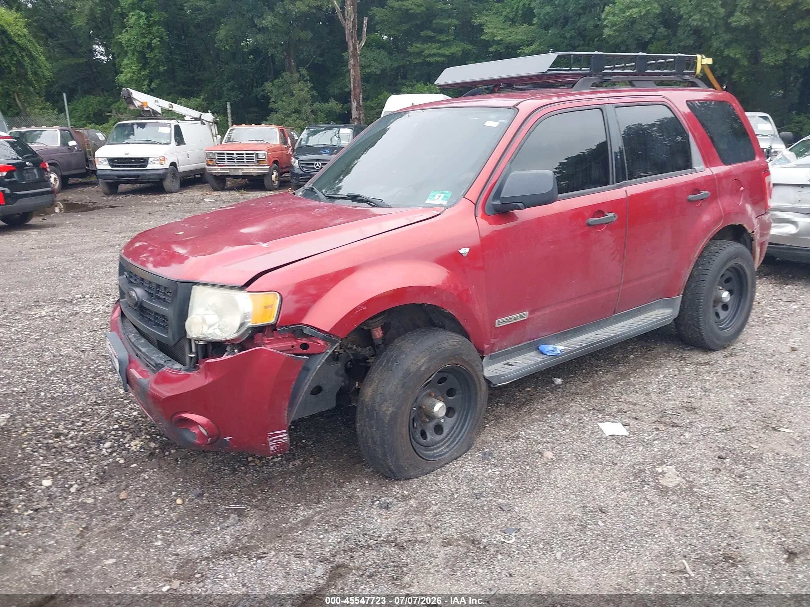 2008 Ford Escape Xlt Maroon vin: 1FMCU93178KB47132