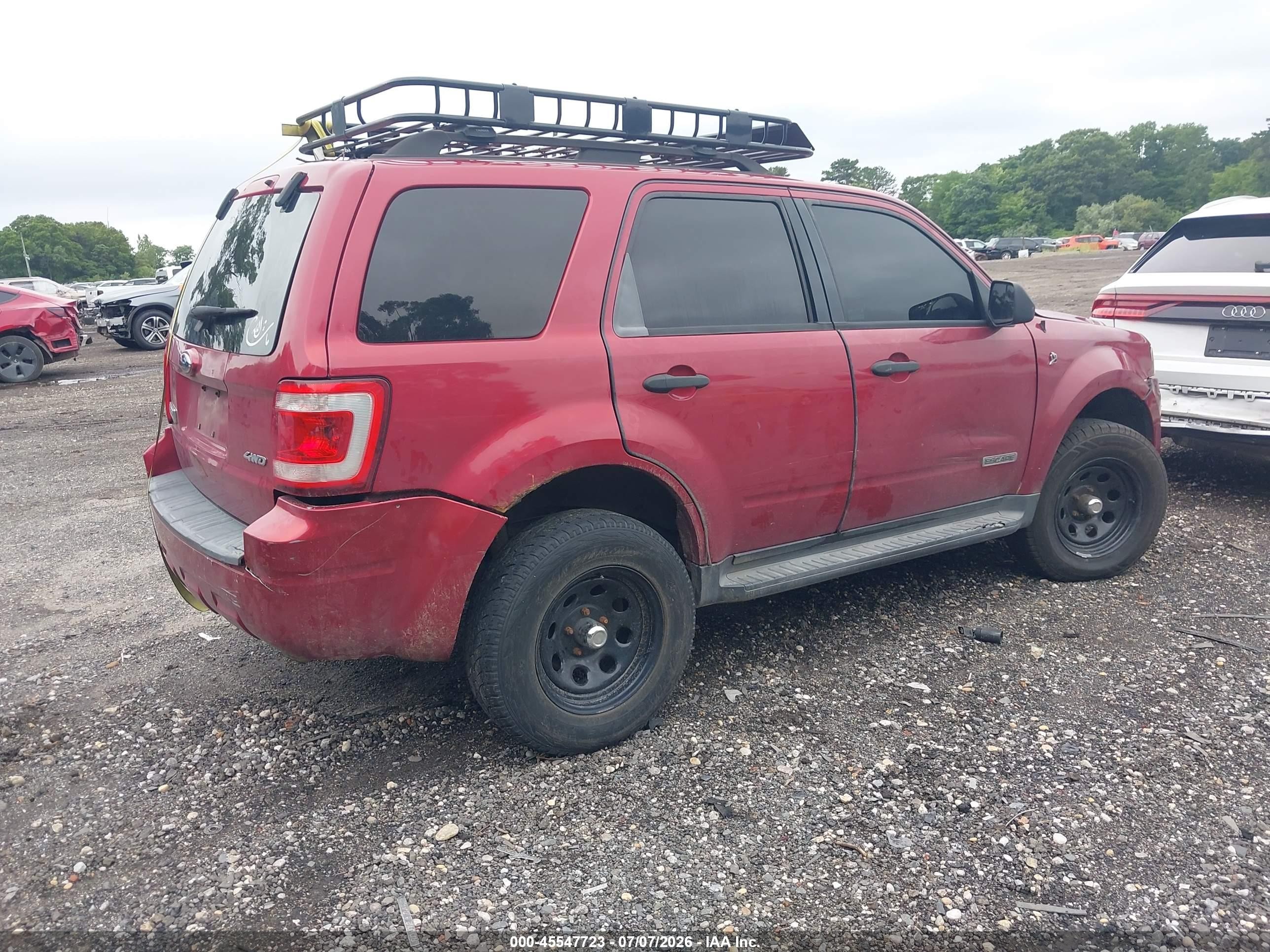 2008 Ford Escape Xlt Maroon vin: 1FMCU93178KB47132