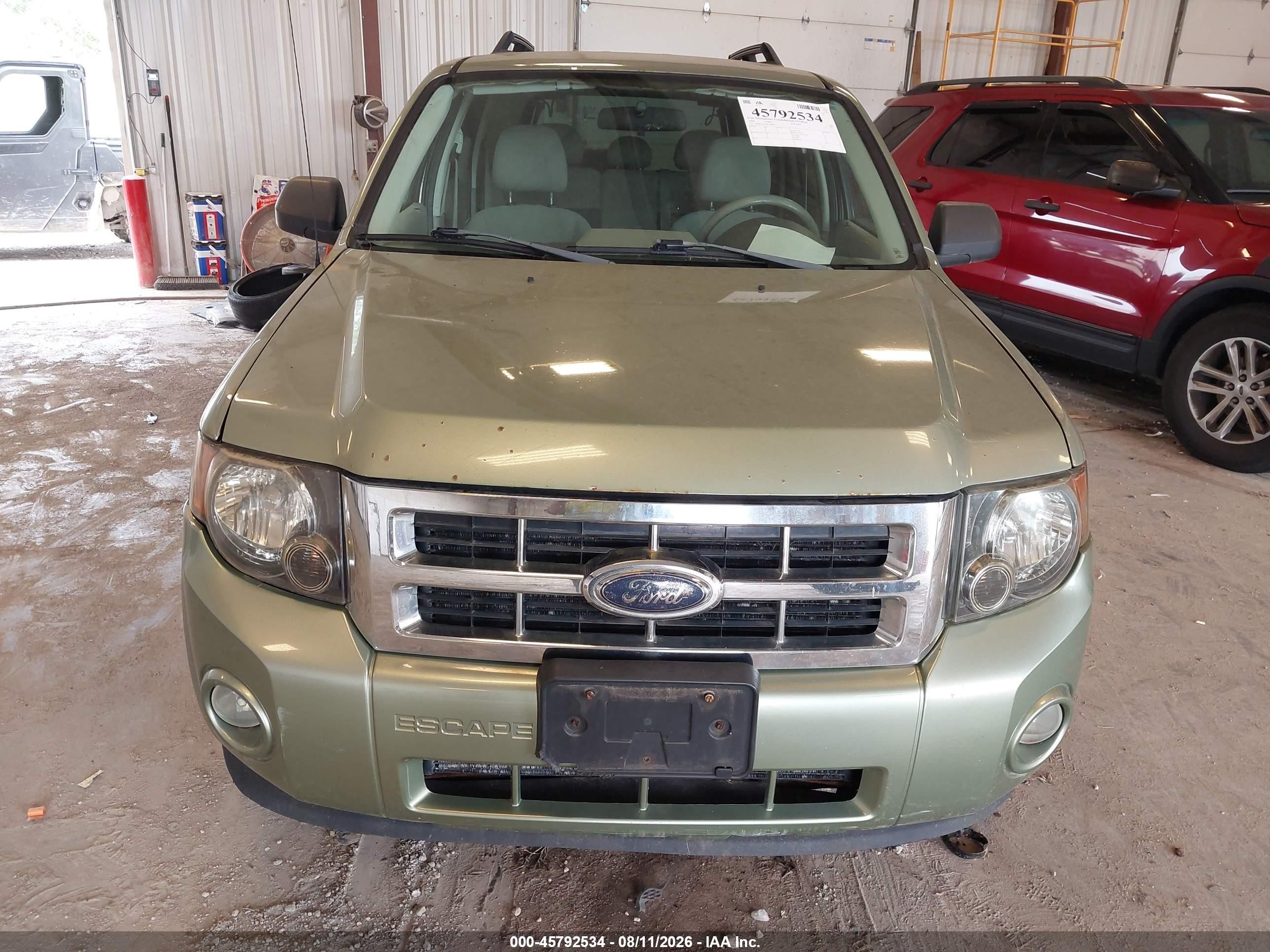 2008 Ford Escape Xlt Green vin: 1FMCU93188KA48013