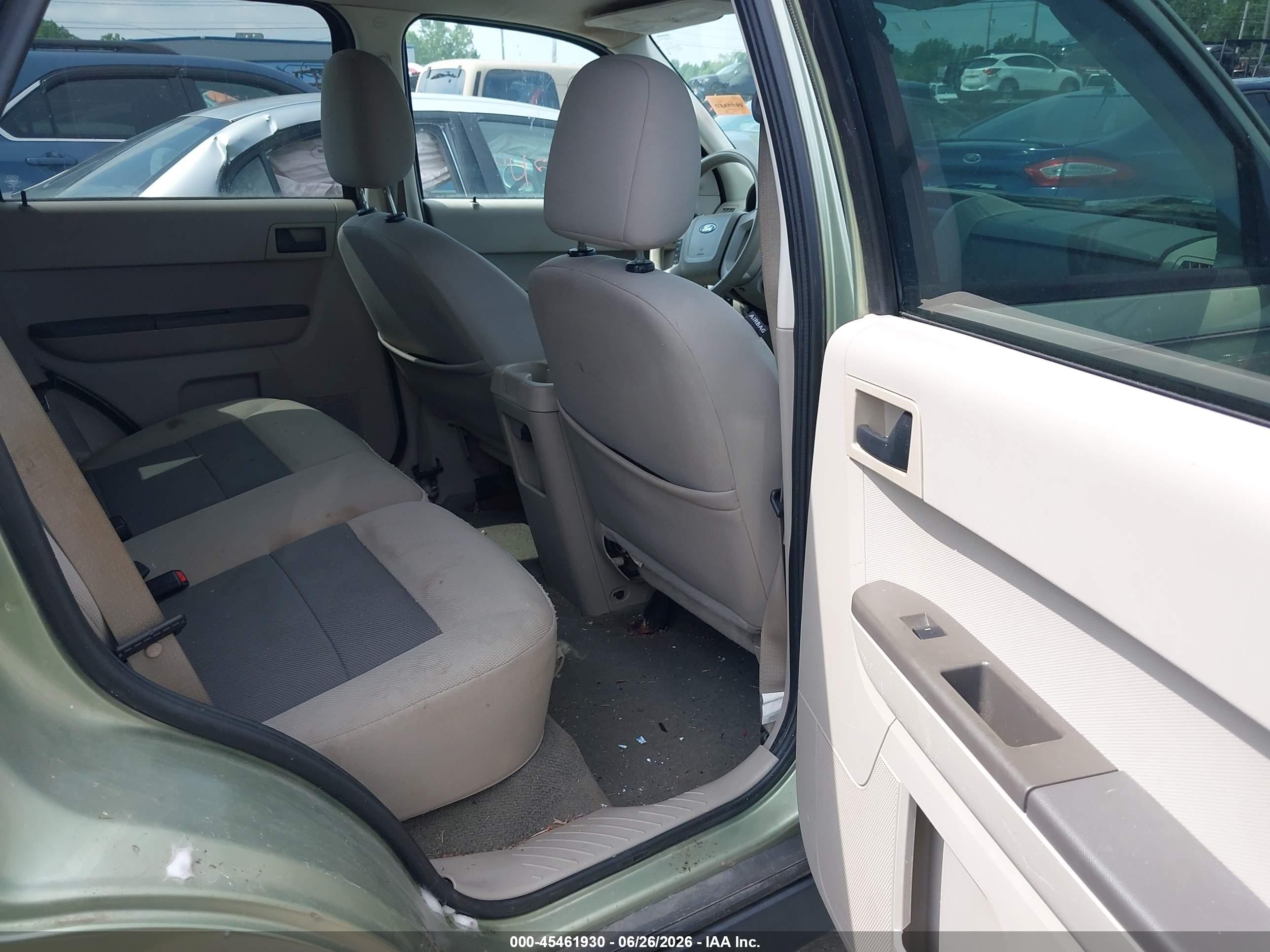 2008 Ford Escape Xlt Green vin: 1FMCU93188KC25336