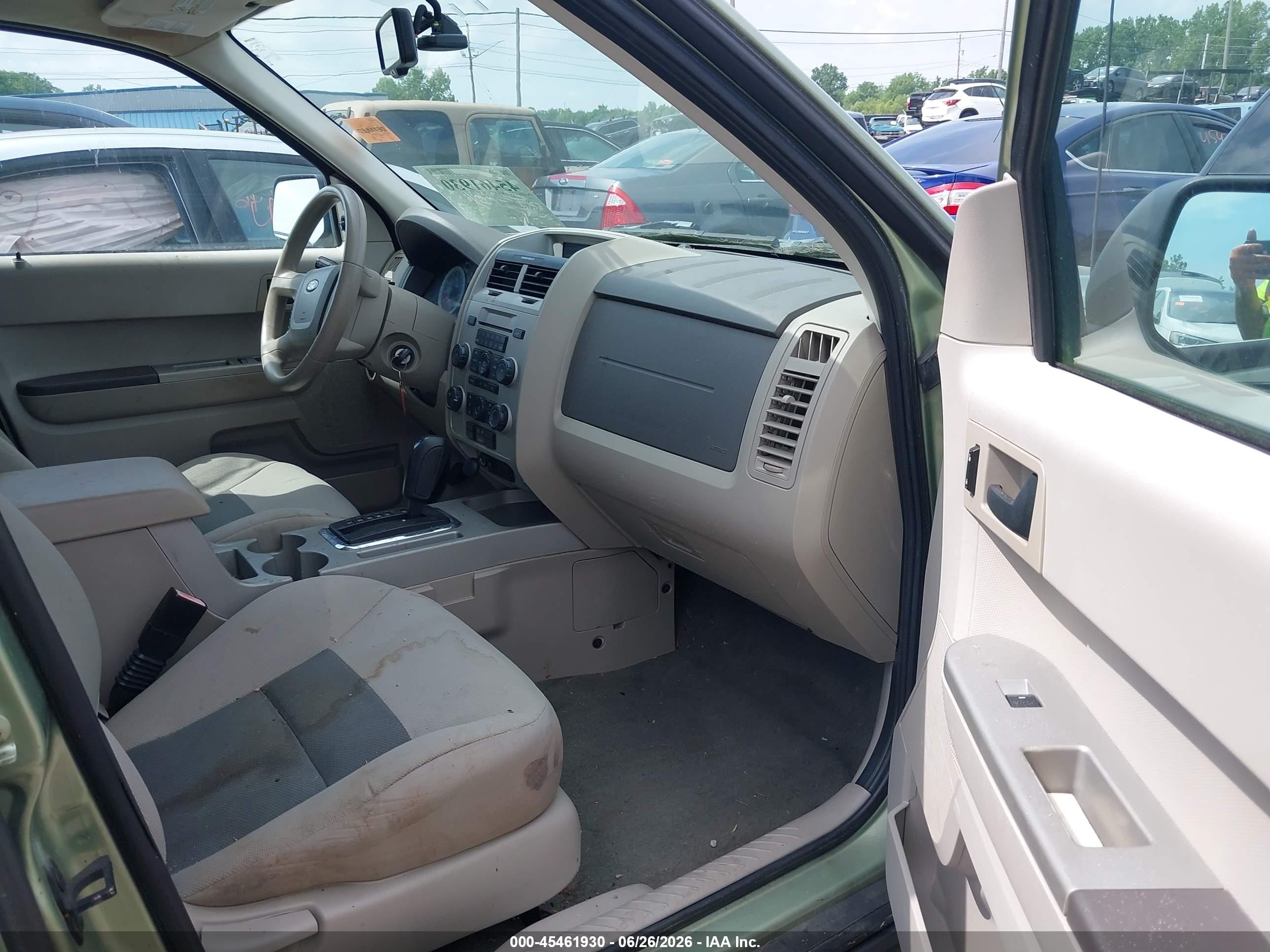 2008 Ford Escape Xlt Green vin: 1FMCU93188KC25336