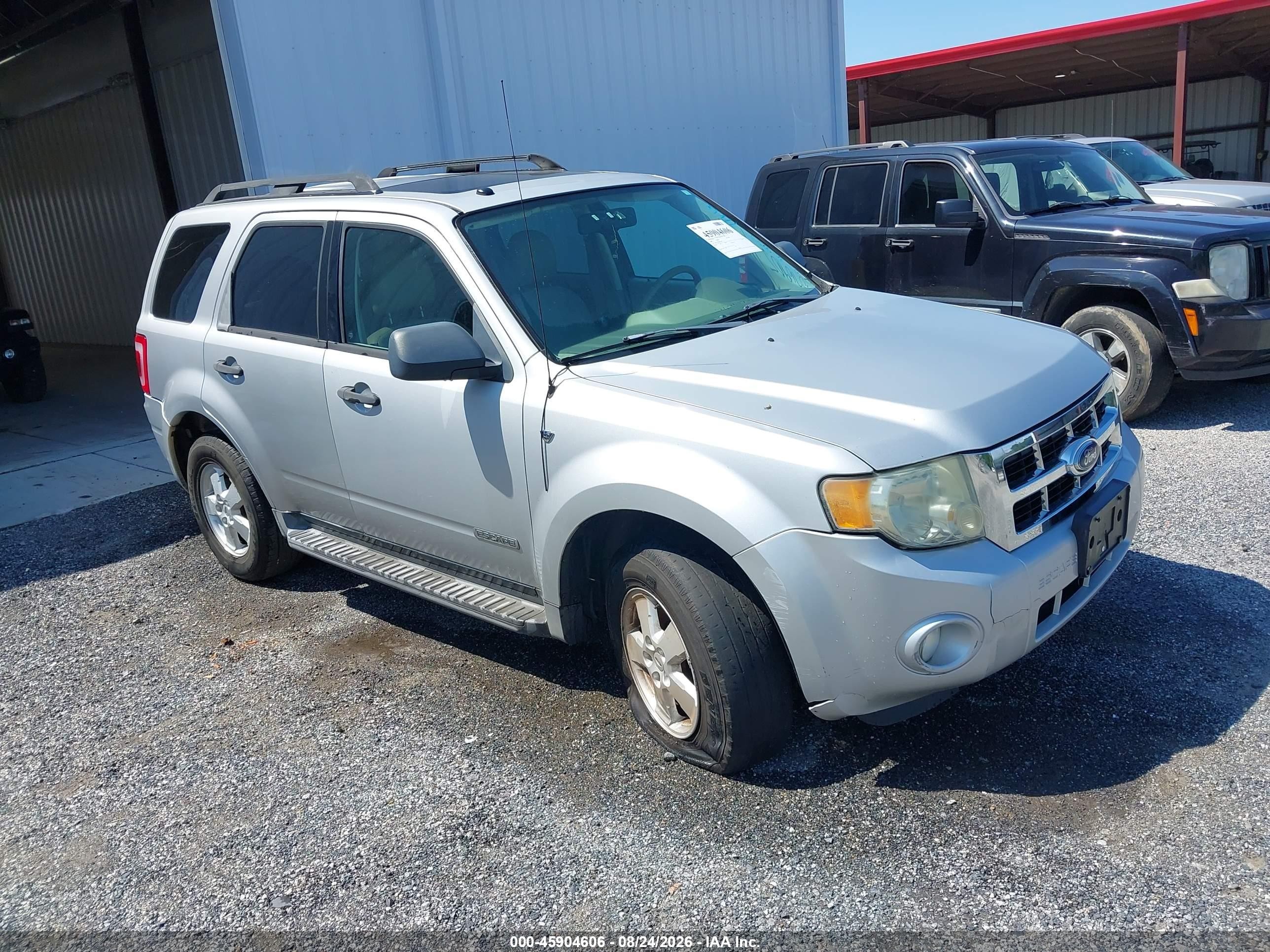2008 Ford Escape Xlt Серебряный vin: 1FMCU93188KD76905