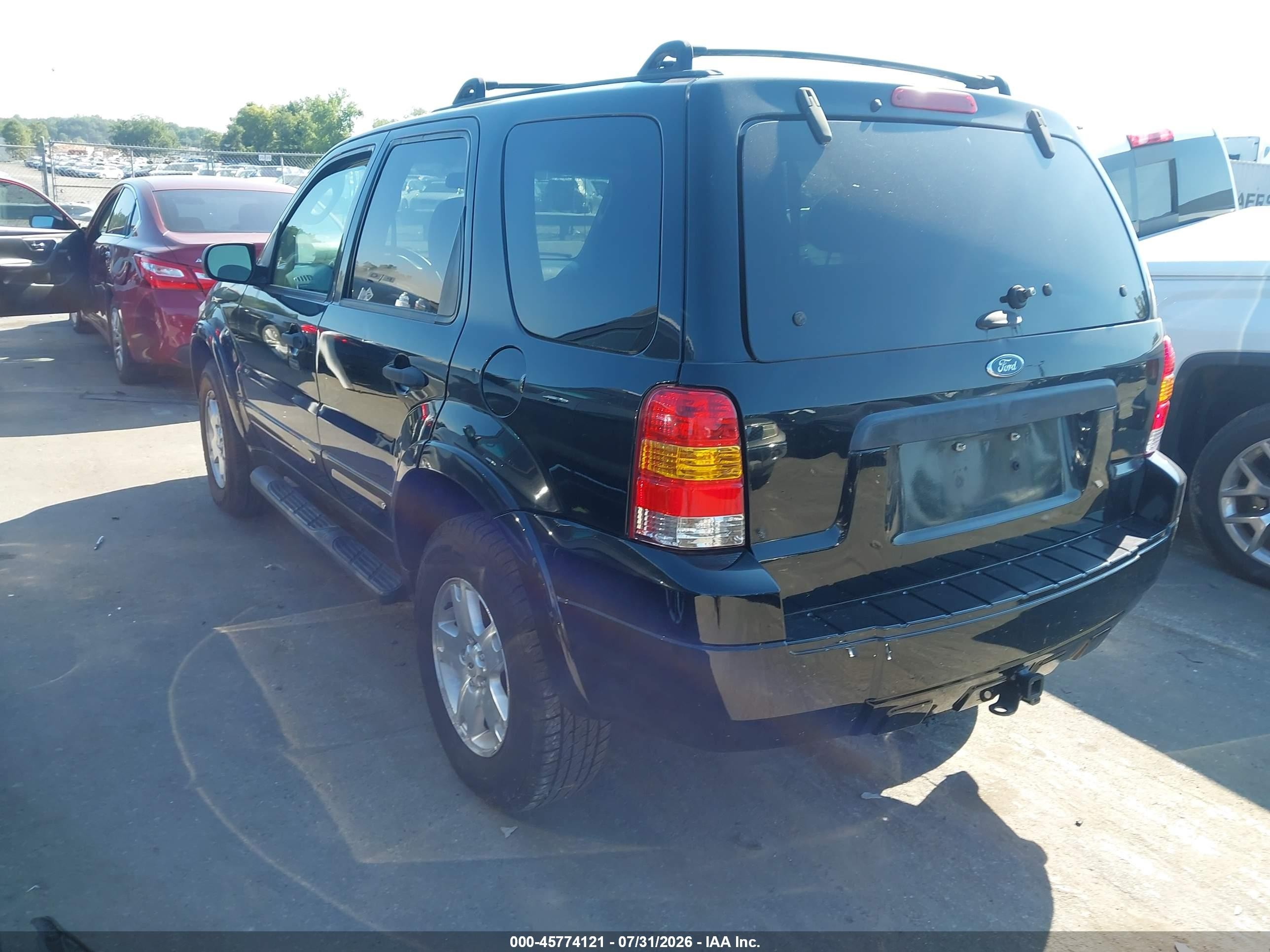 2007 Ford Escape Xlt/xlt Sport Black vin: 1FMCU93197KA11258