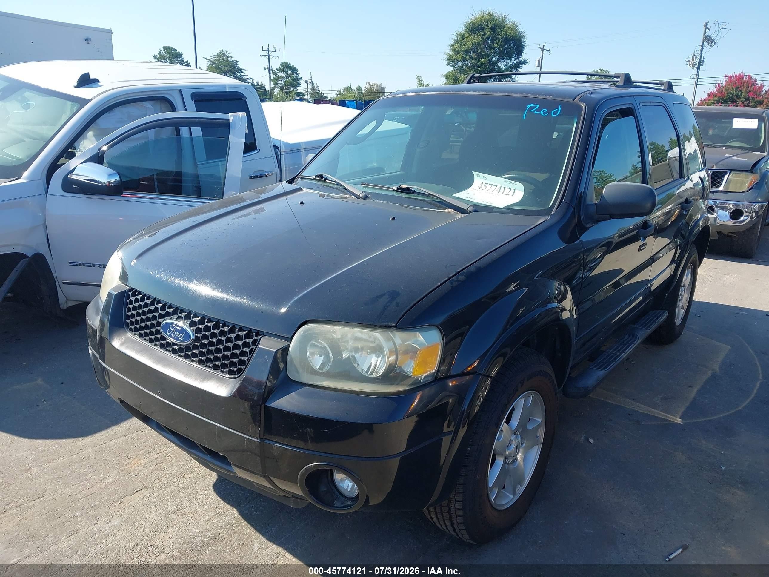 2007 Ford Escape Xlt/xlt Sport Black vin: 1FMCU93197KA11258